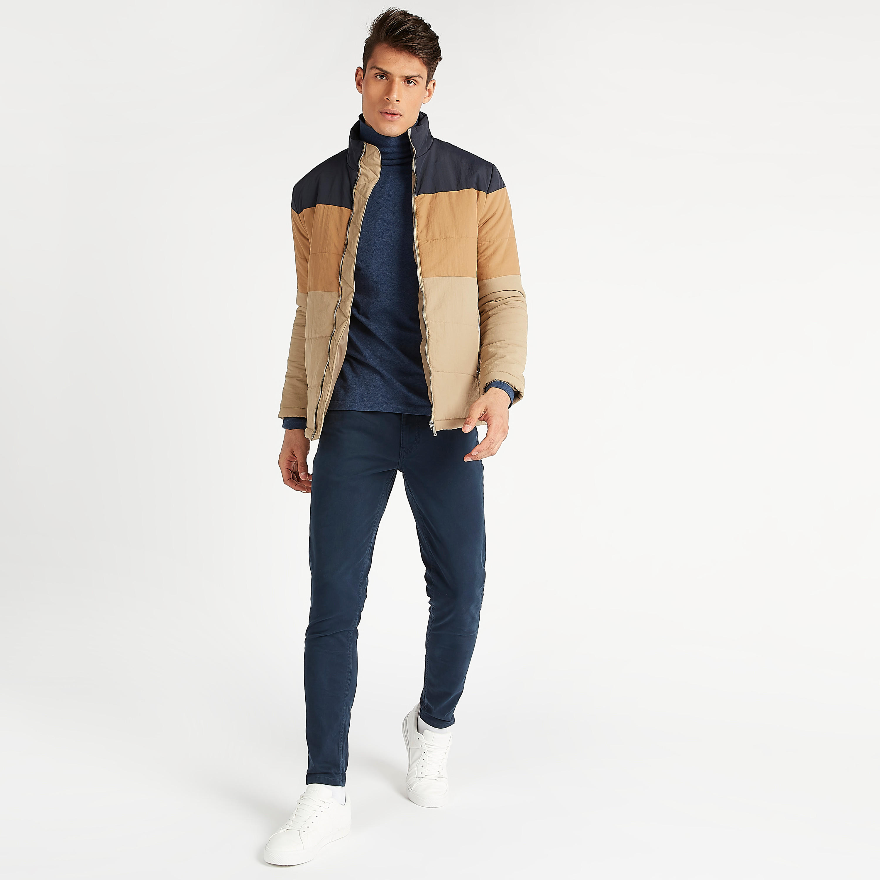 جاكيت مبطّن بسحّاب وأكمام طويلة وجيوب من آيكونيك-men-clothing-jacketsandblazers-jackets-image-7