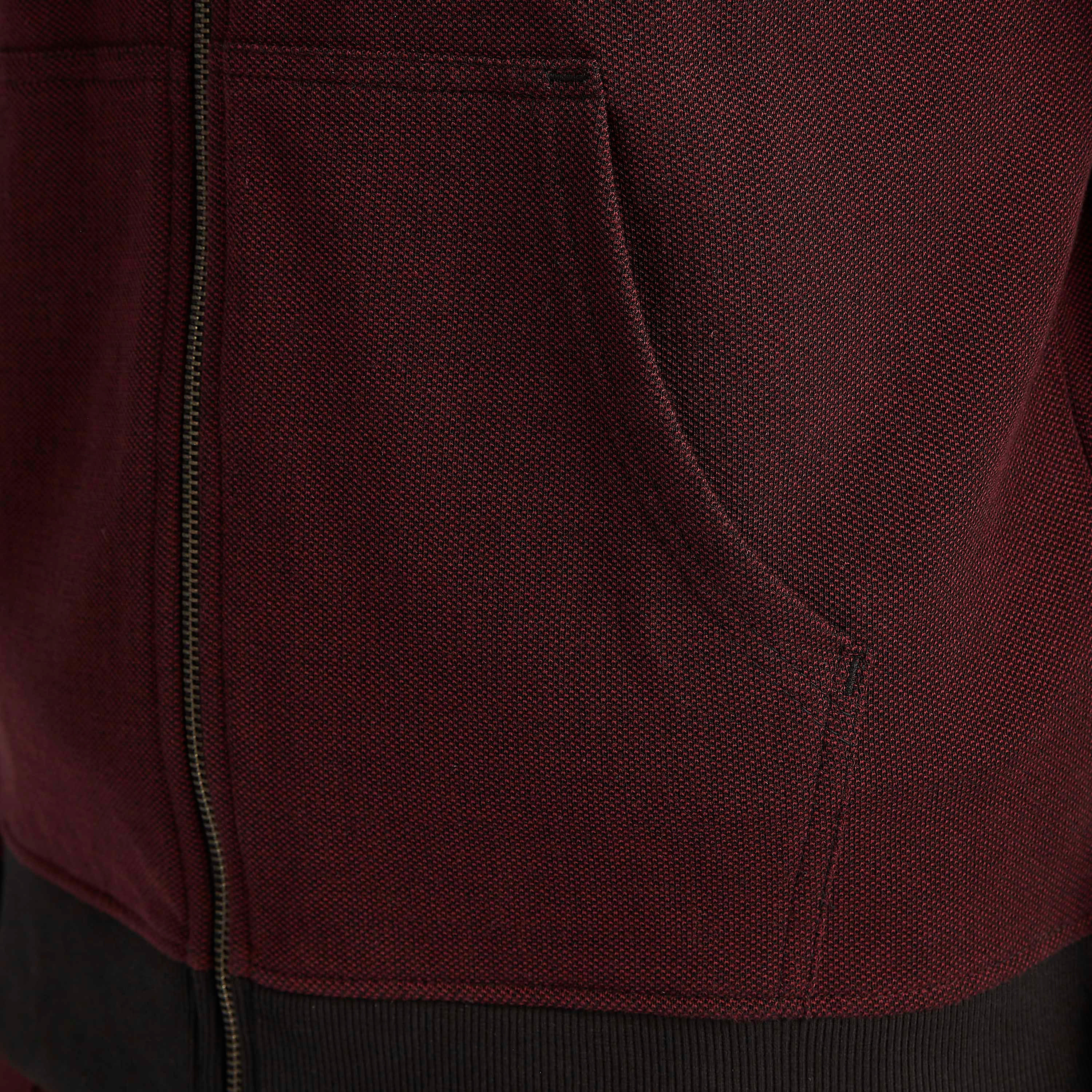 Sustainable Iconic Textured Zip Through Hoodie with Long Sleeves-men-winterwear-hoodiesandsweatshirts-image-6