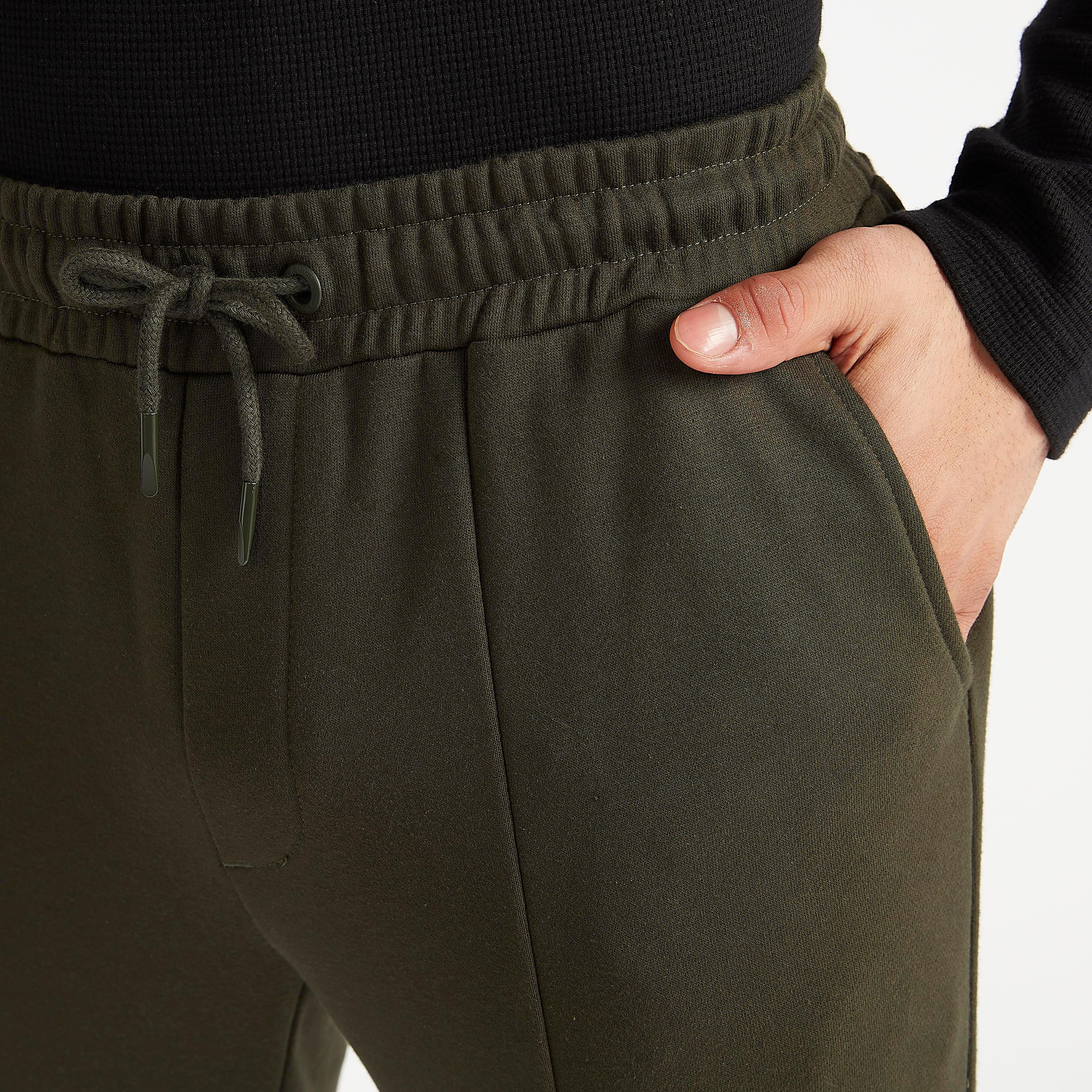 بنطلون رياضي مستدام بارز الملمس بجيوب بسحّاب من آيكونيك-men-clothing-bottoms-joggers-image-3