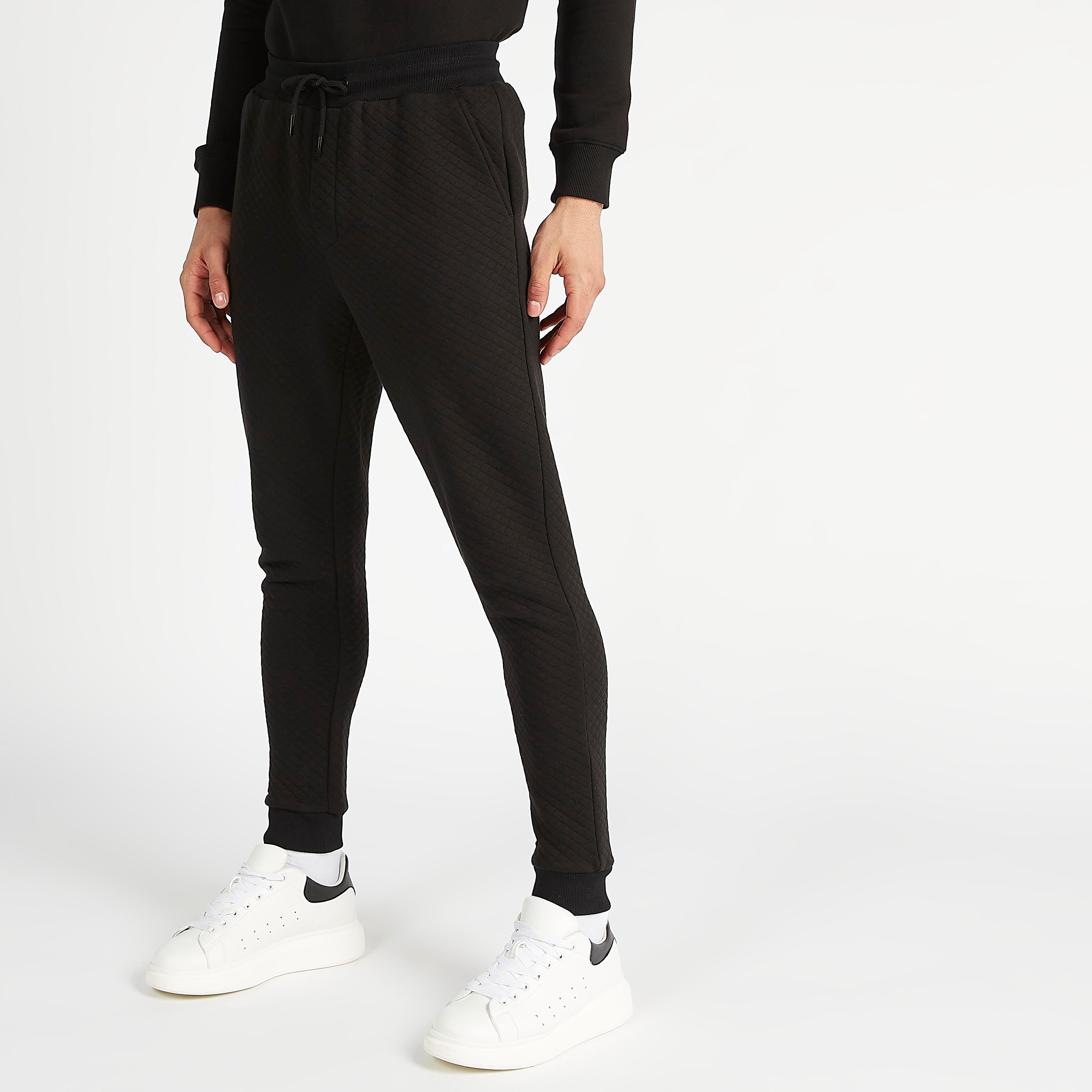 Iconic Quilted Flexi Waist Joggers with Drawstring Closure-men-clothing-bottoms-joggers-image-1