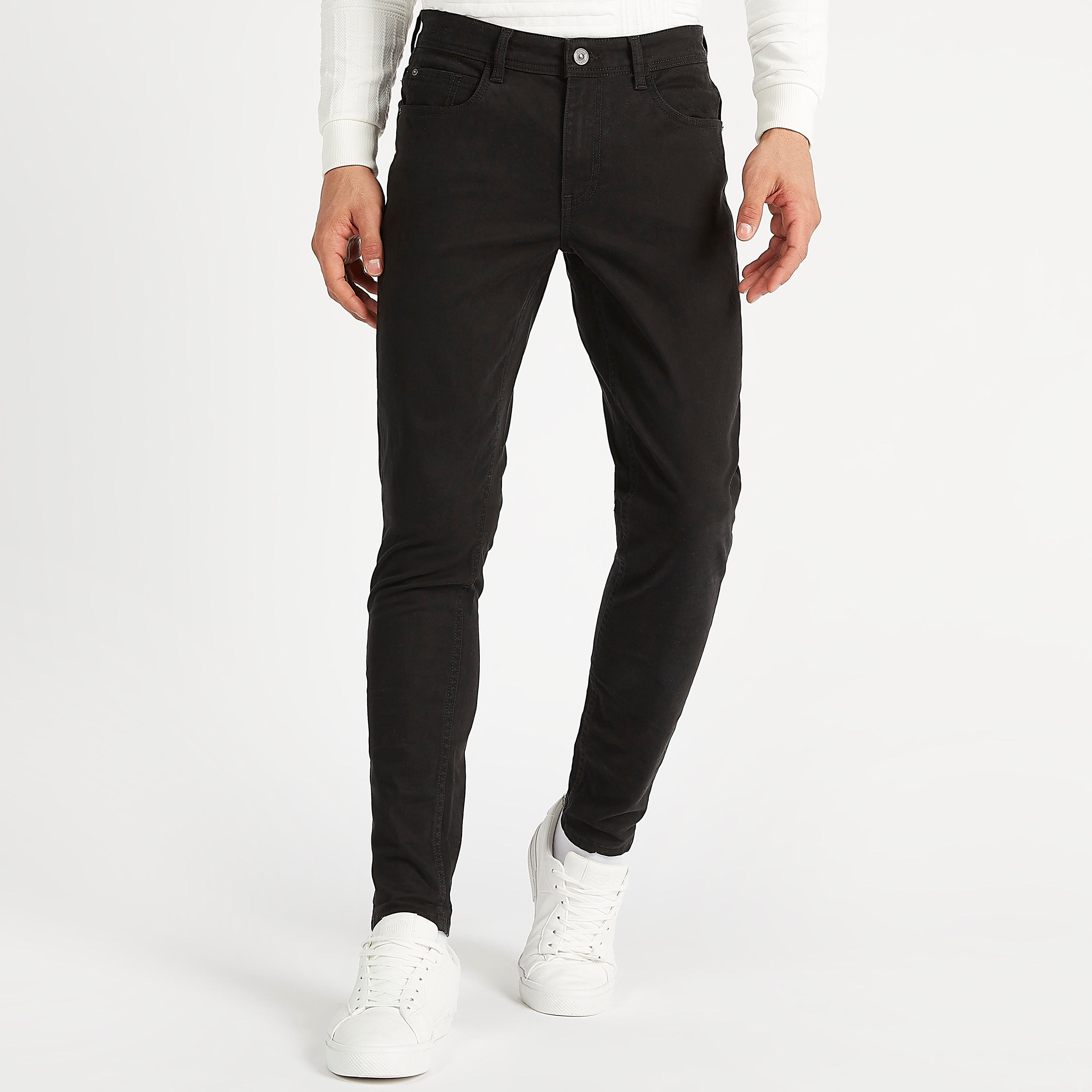 بنطلون مستدام سادة بخصر متوسّط الإرتفاع وجيوب-men-clothing-bottoms-trousersandchinos-trousers-image-5