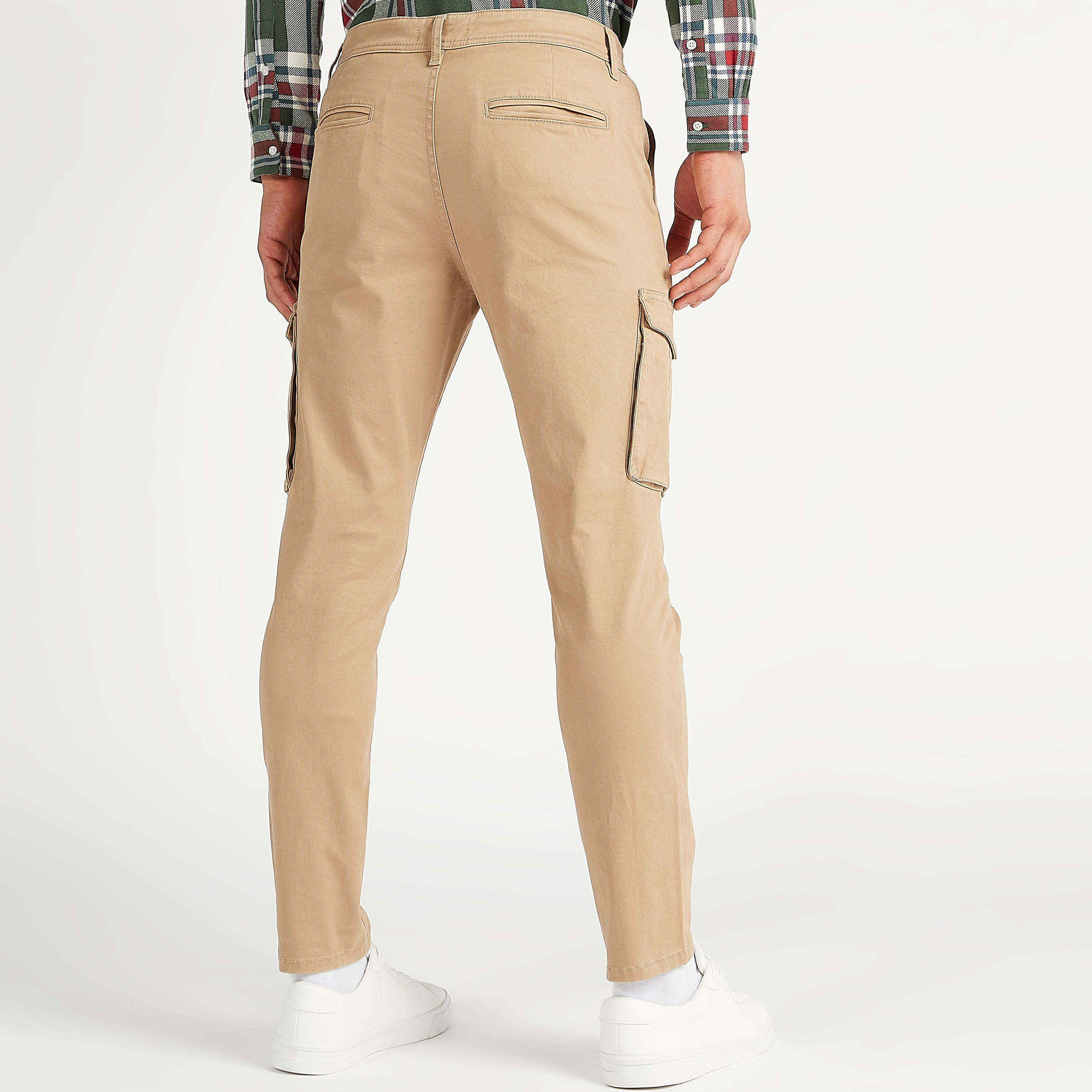 Sustainable Iconic Mid-Rise Cargo Pants with Button Closure-men-clothing-bottoms-trousersandchinos-trousers-image-4