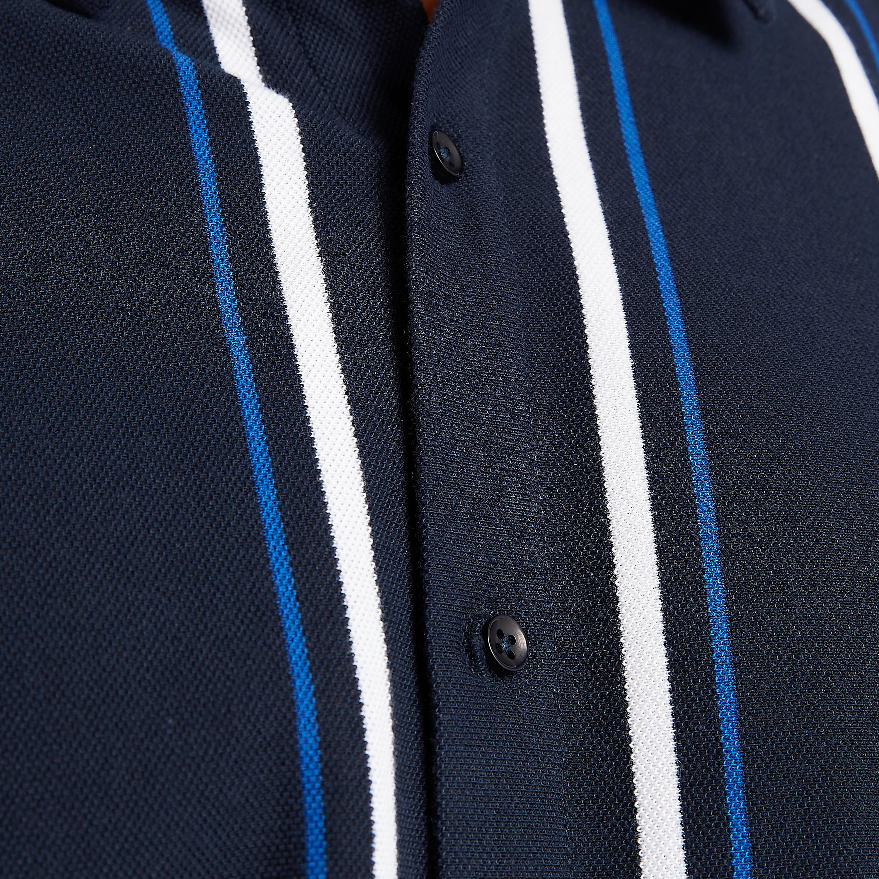 Iconic Slim Fit Striped Shirt with Short Sleeves-men-clothing-shirts-image-3