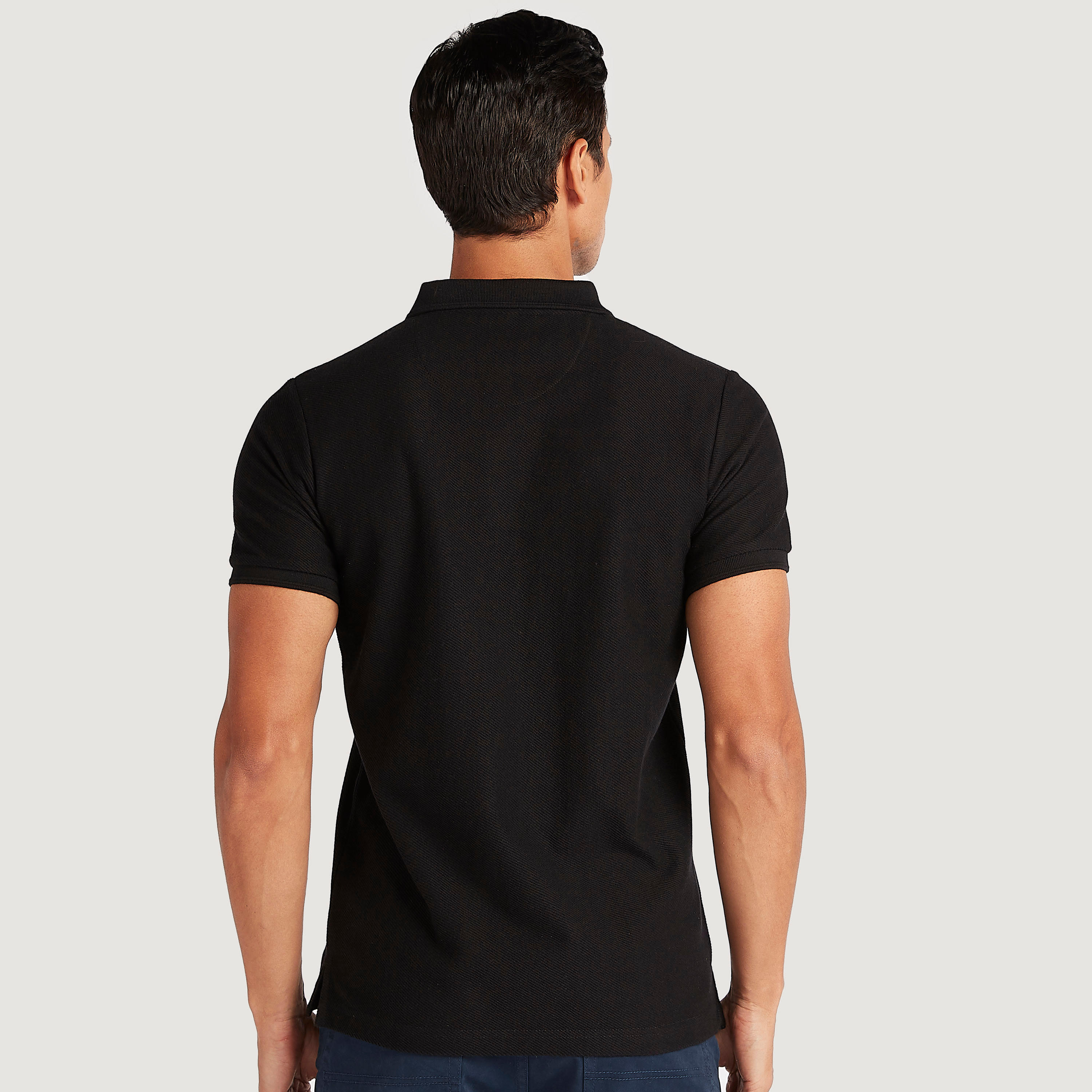 Iconic Textured Polo T-shirt with Short Sleeves-men-clothing-tshirtsandpolos-polos-image-4
