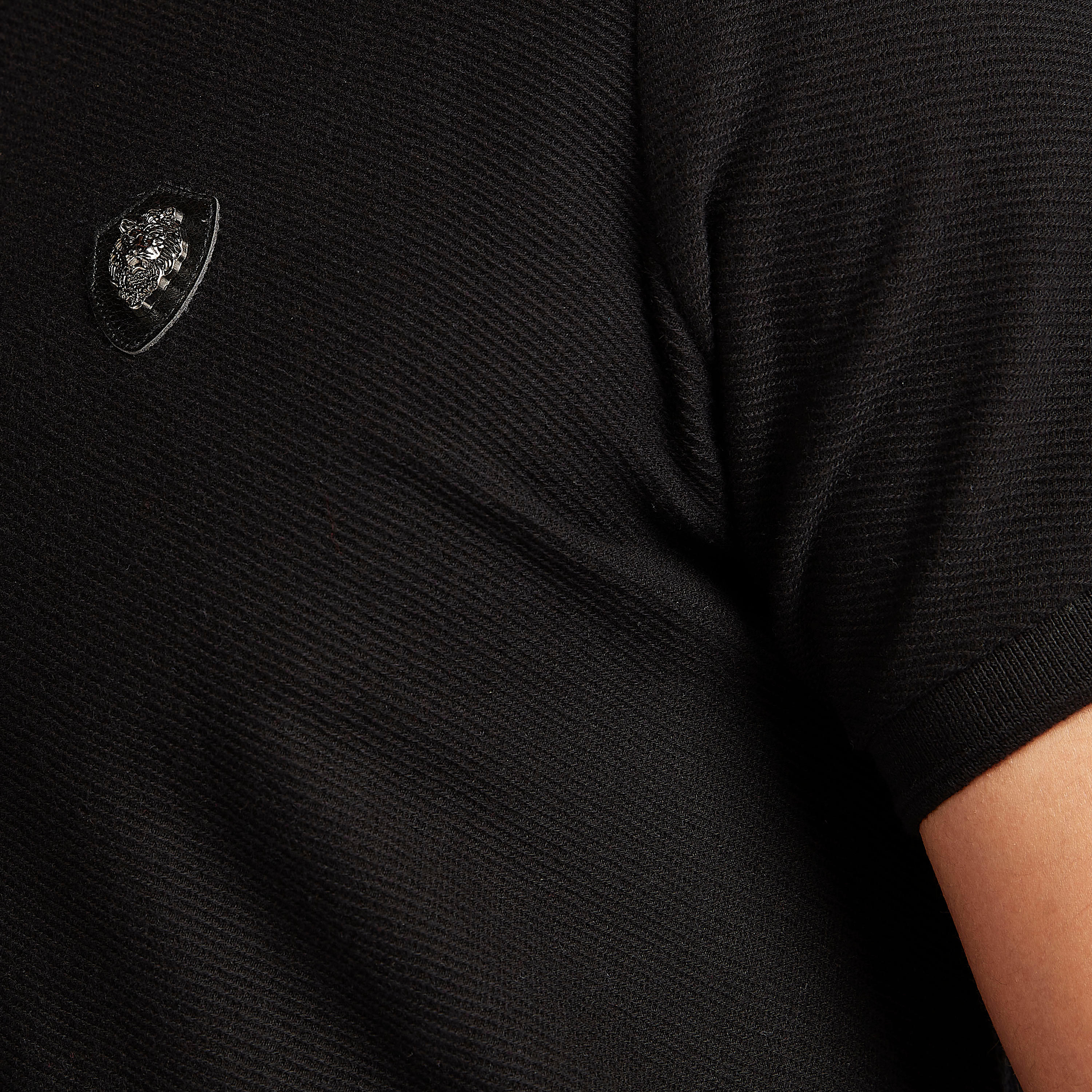 Iconic Textured Polo T-shirt with Short Sleeves-men-clothing-tshirtsandpolos-polos-image-5