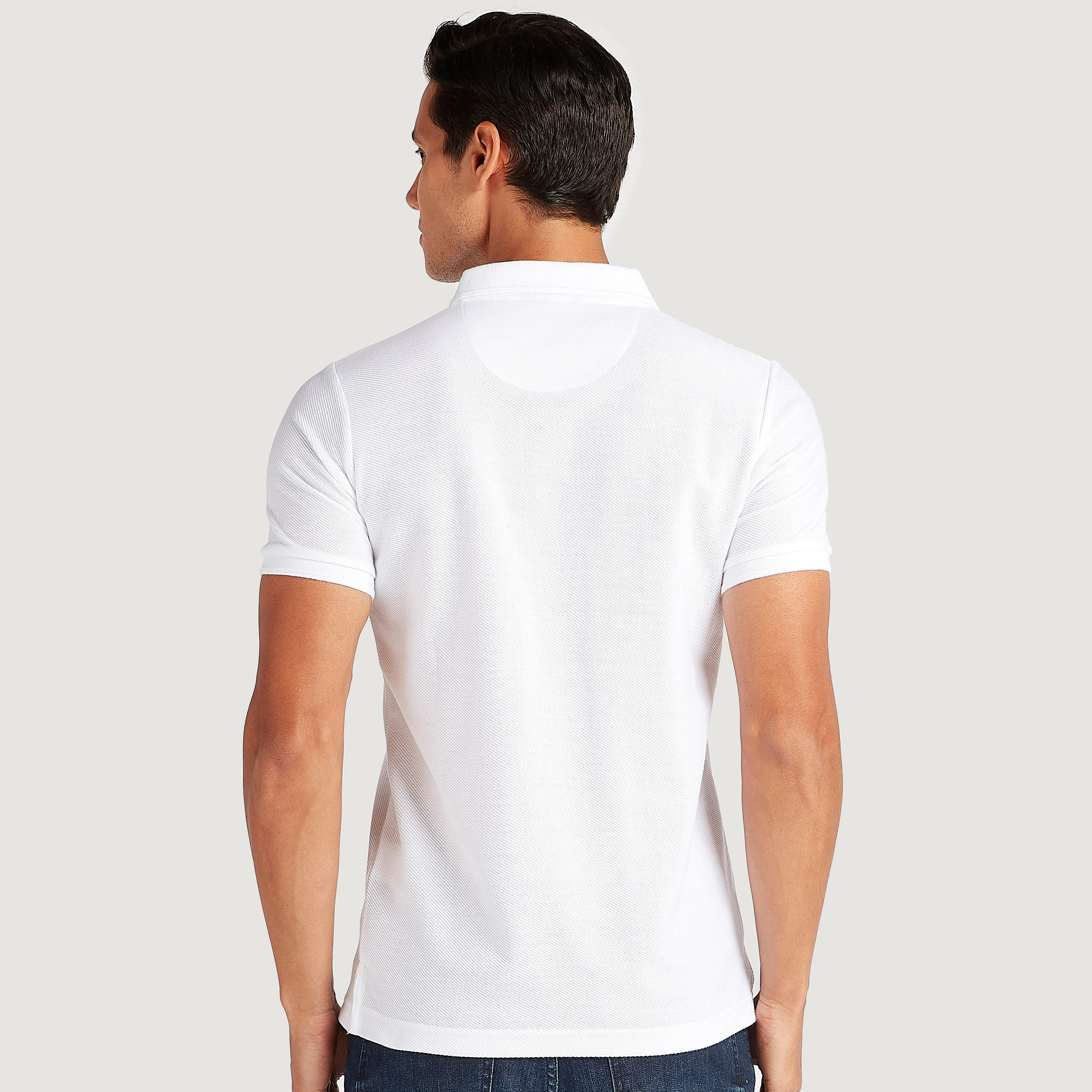تيشيرت بولو بارز الملمس وأكمام قصيرة من آيكونيك-men-clothing-tshirtsandpolos-polos-image-4