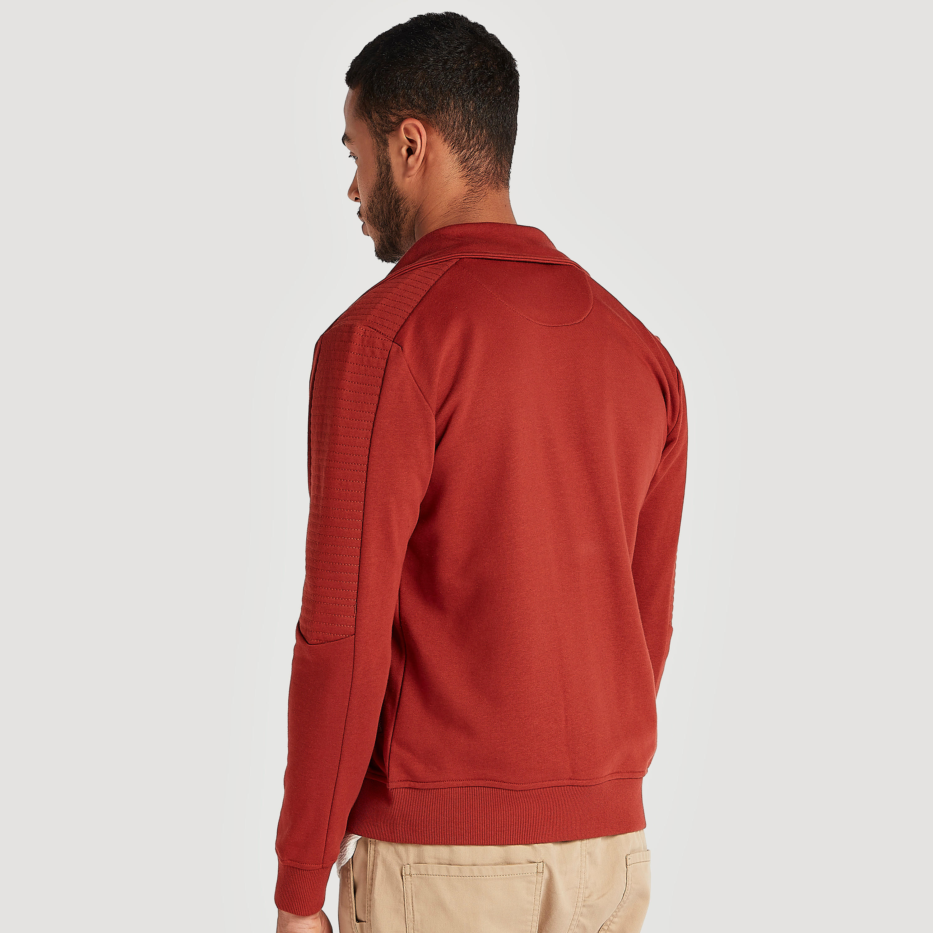 Iconic Solid Zip Through Lightweight Jacket with Long Sleeves-men-clothing-jacketsandblazers-jackets-image-4