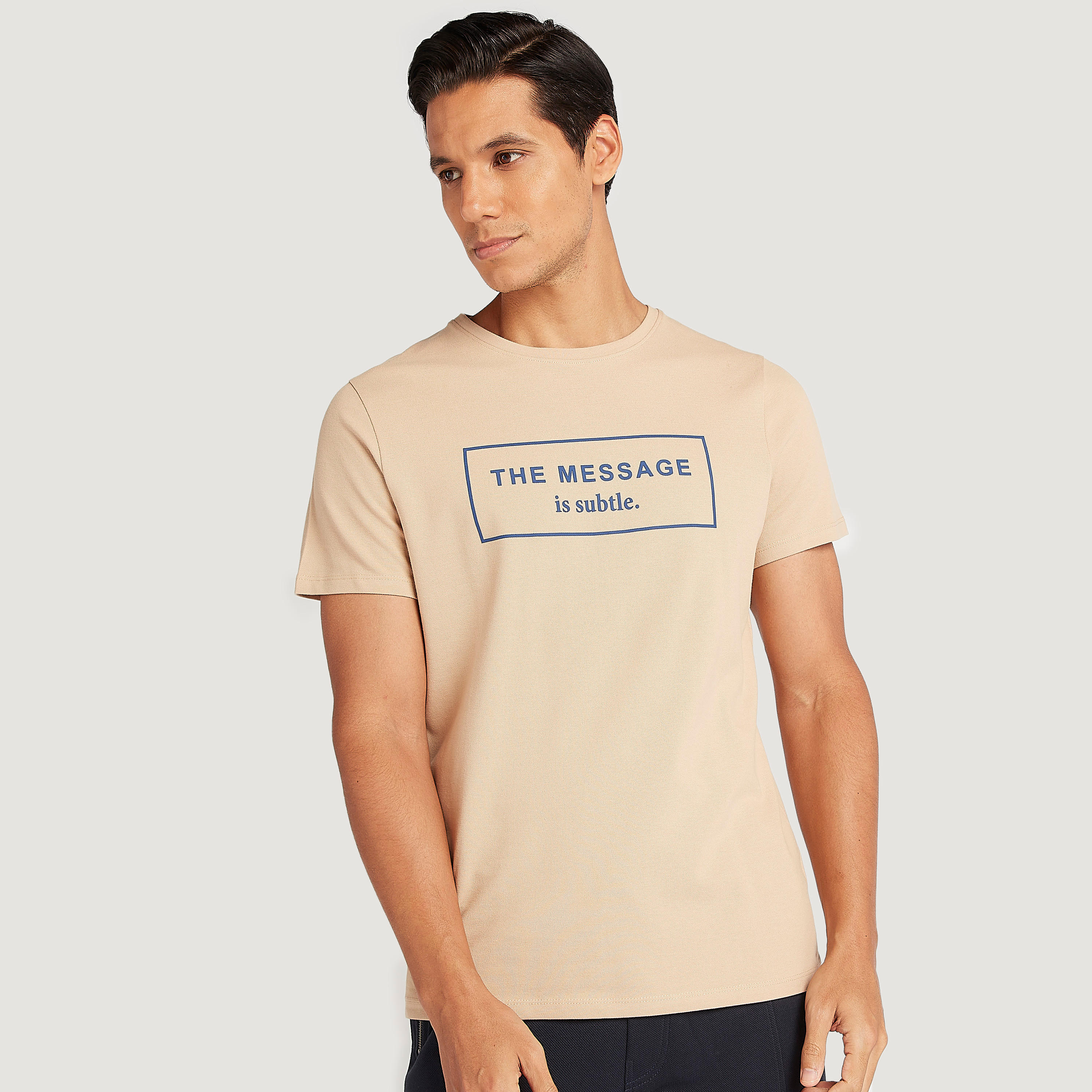 Iconic Printed T-shirt with Short Sleeves and Crew Neck-men-clothing-tshirtsandpolos-tshirts-image-1
