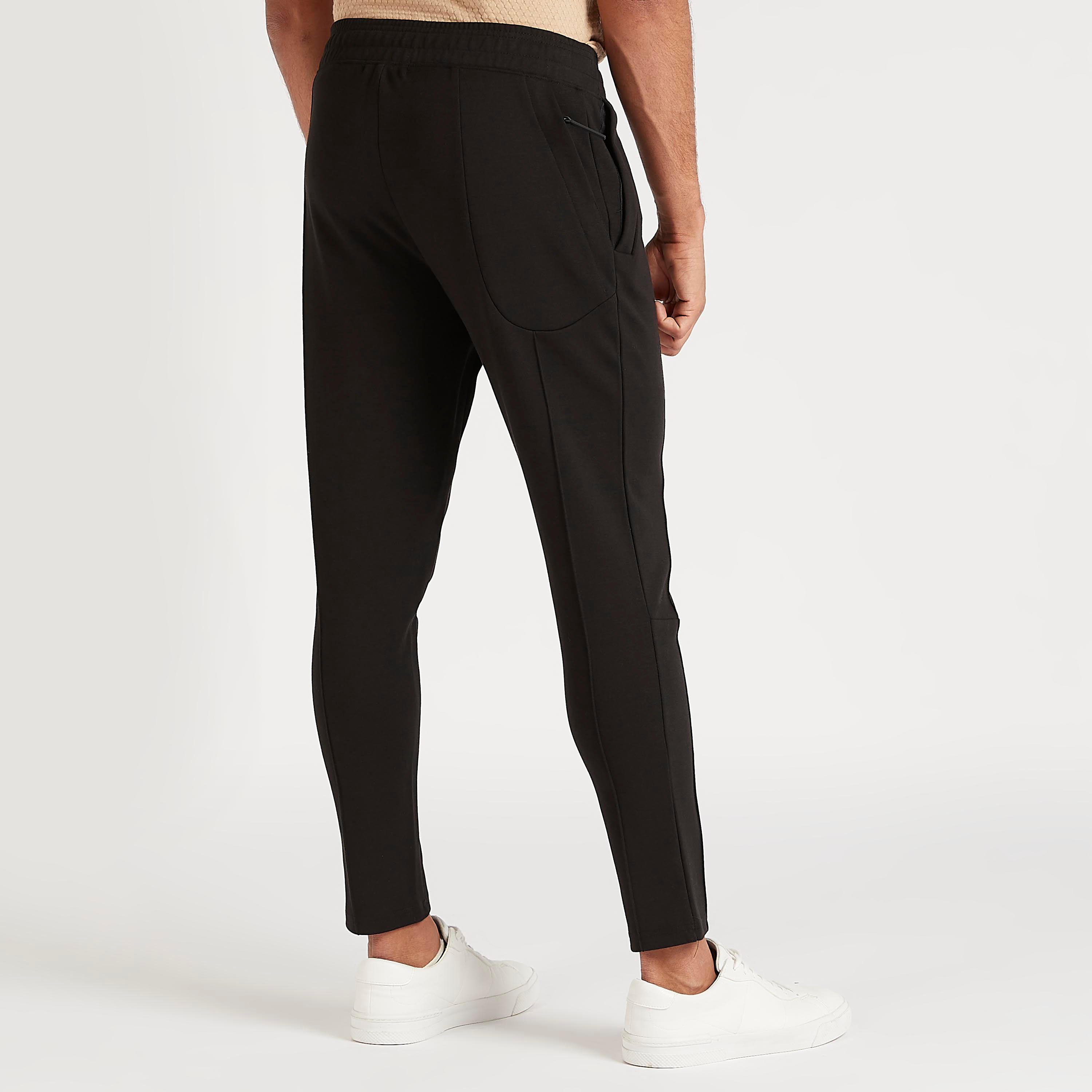 Iconic Solid Pants with Button Closure and Zipper Pockets-men-clothing-bottoms-trousersandchinos-trousers-image-4