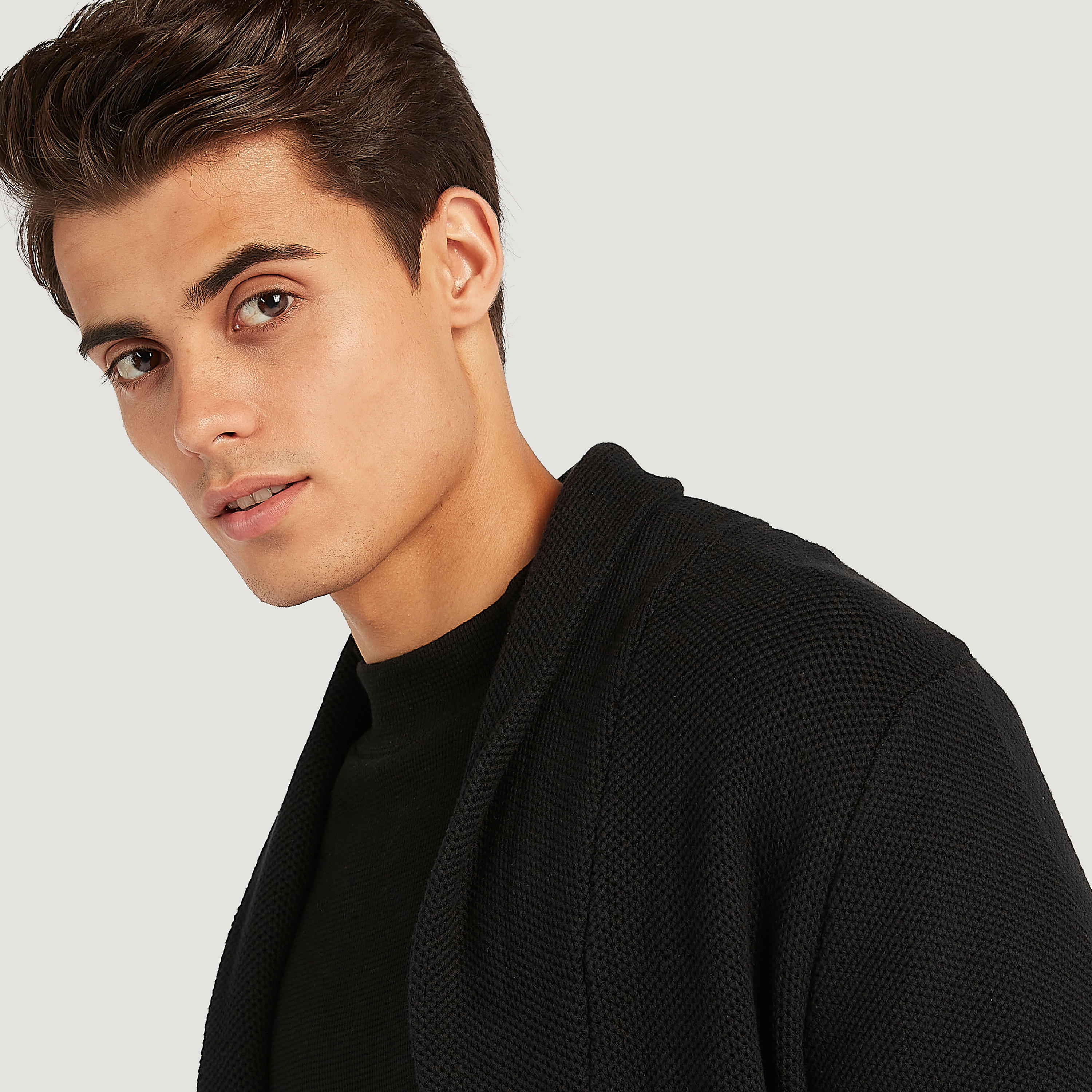 كارديجان مستدام بارز الملمس بأكمام طويلة وجيوب من آيكونيك-men-clothing-sweatersandpullovers-image-6
