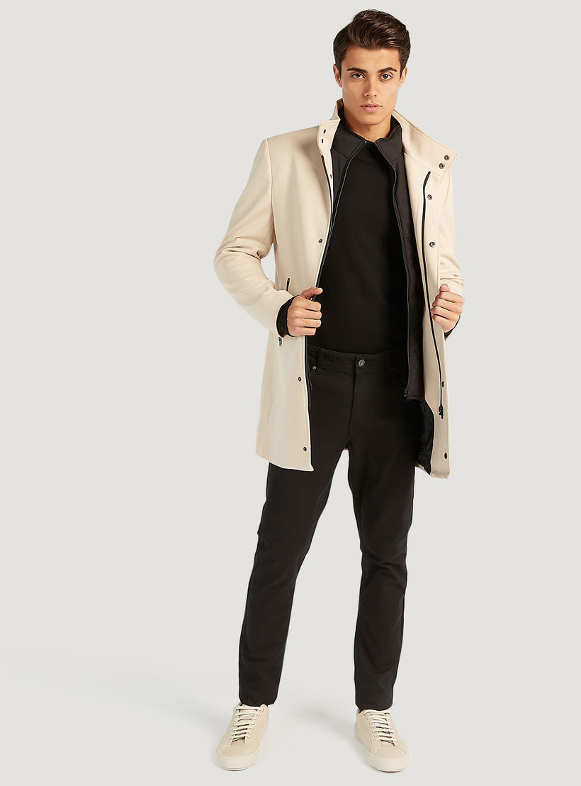 معطف سادة بجيوب وسحّاب إغلاق من آيكونيك-men-clothing-jacketsandblazers-coats-image-6