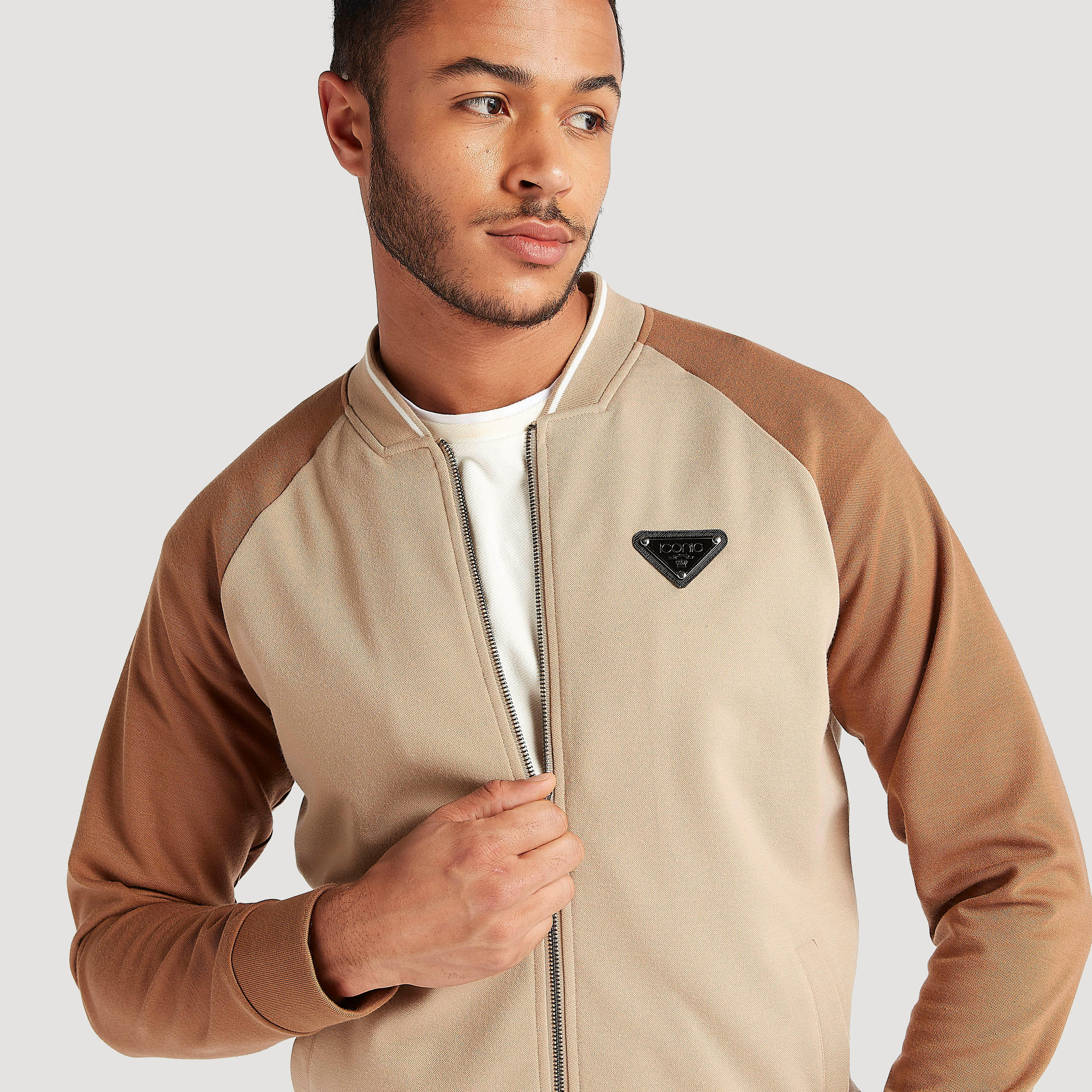 Iconic Zip Through Lightweight Jacket with Long Sleeves-men-clothing-jacketsandblazers-jackets-image-3