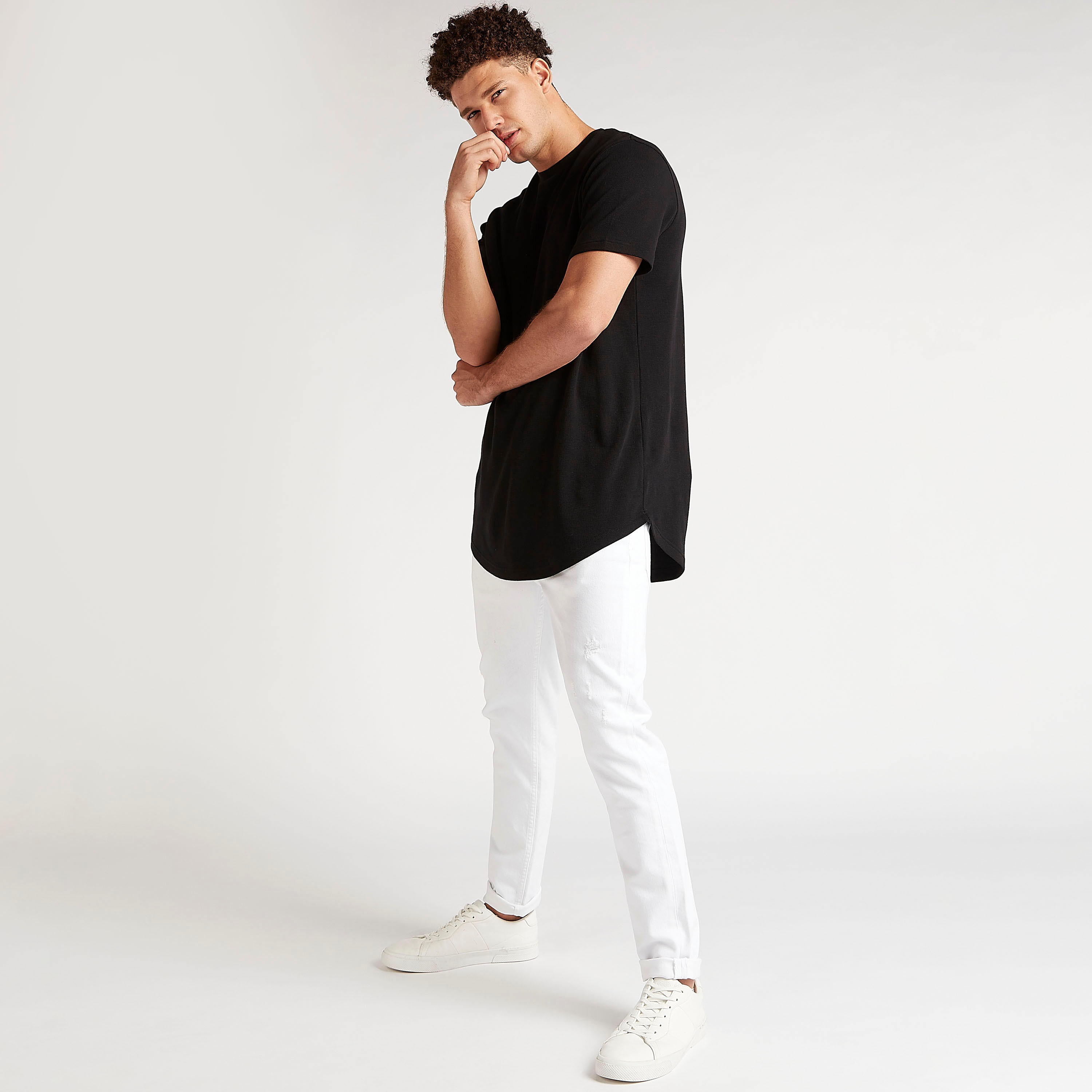 بنطلون جينز دنيم سادة سليم فيت بخصر متوسّط الارتفاع-men-clothing-bottoms-jeans-image-3