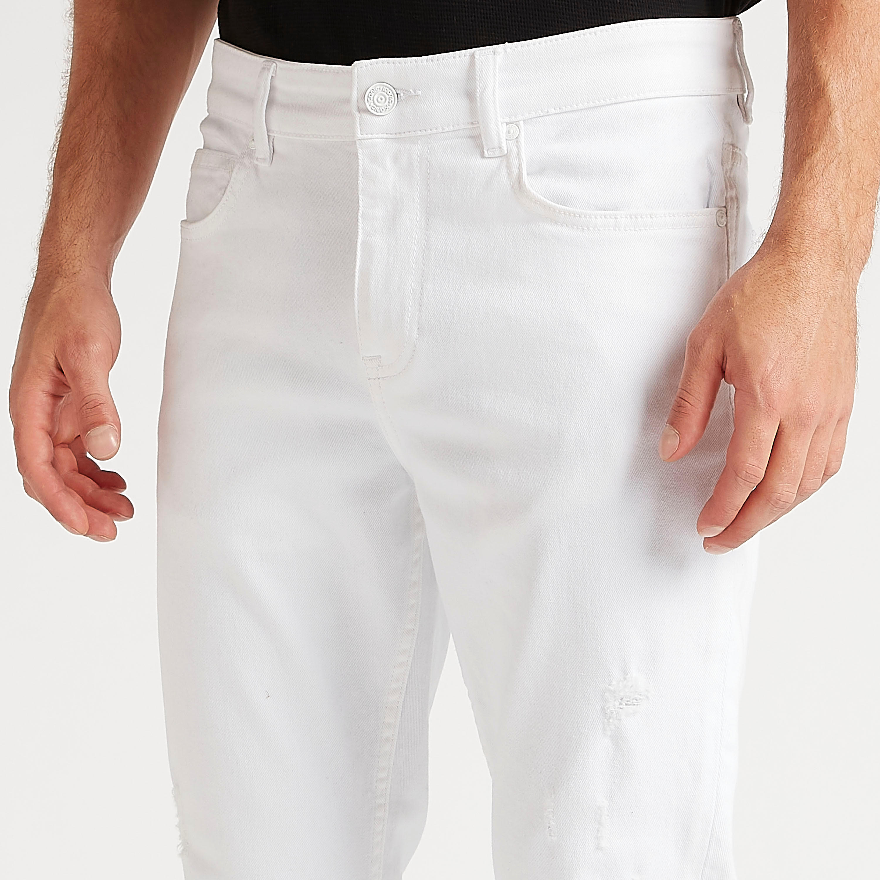 بنطلون جينز دنيم سادة سليم فيت بخصر متوسّط الارتفاع-men-clothing-bottoms-jeans-image-2