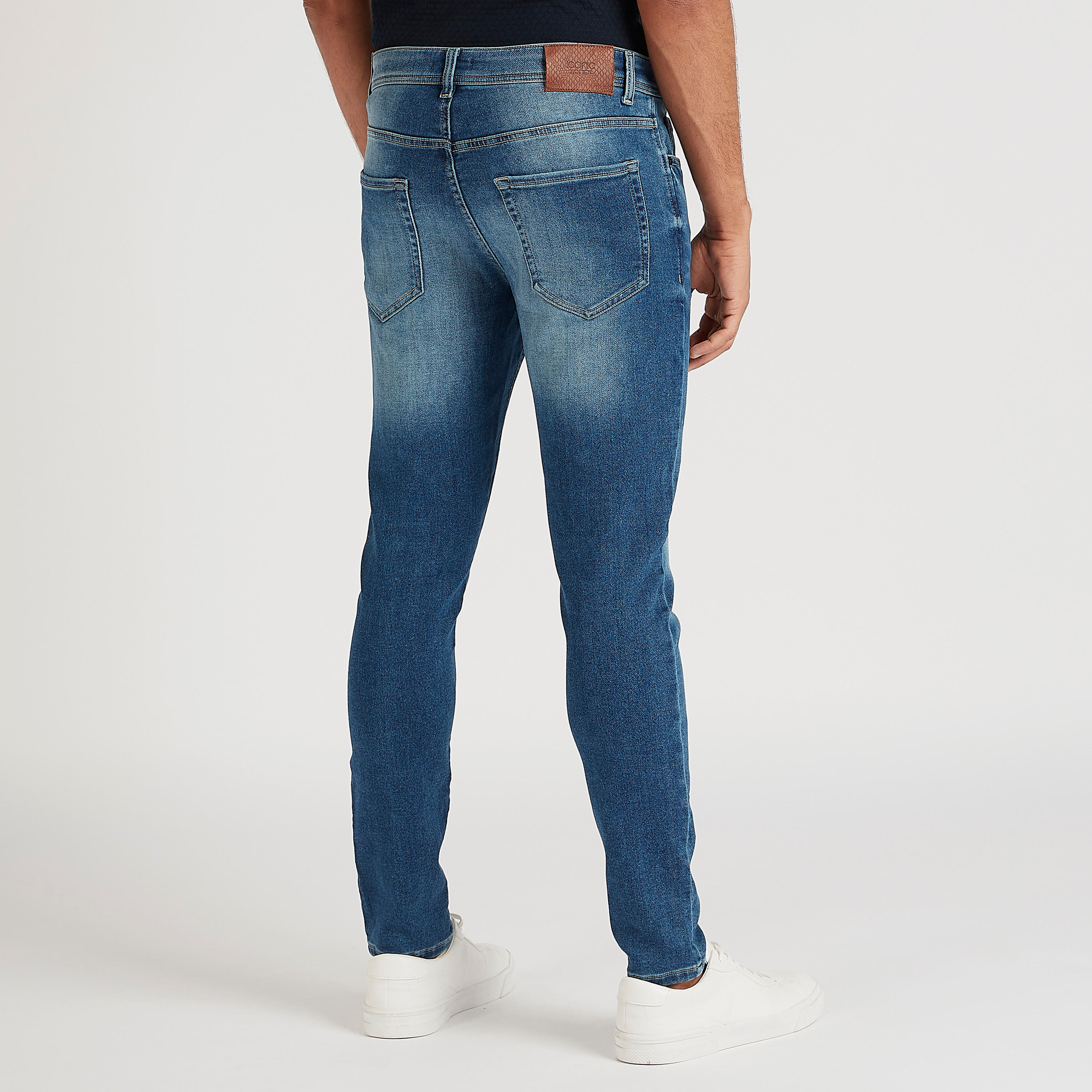بنطلون جينز بزر إغلاق وجيوب من آيكونيك-men-clothing-bottoms-jeans-image-1