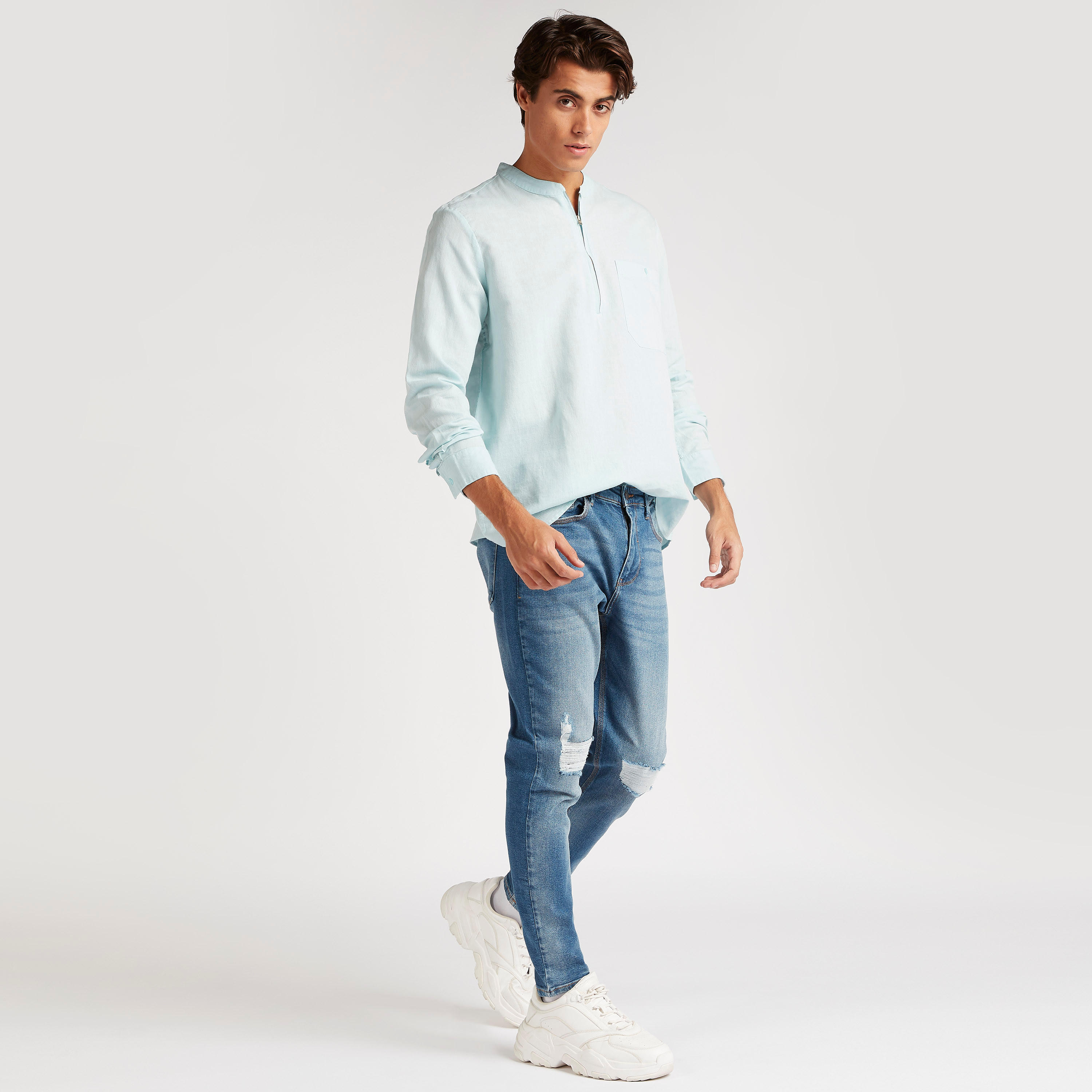 Iconic Solid Shirt with Long Sleeves-men-clothing-shirts-image-6
