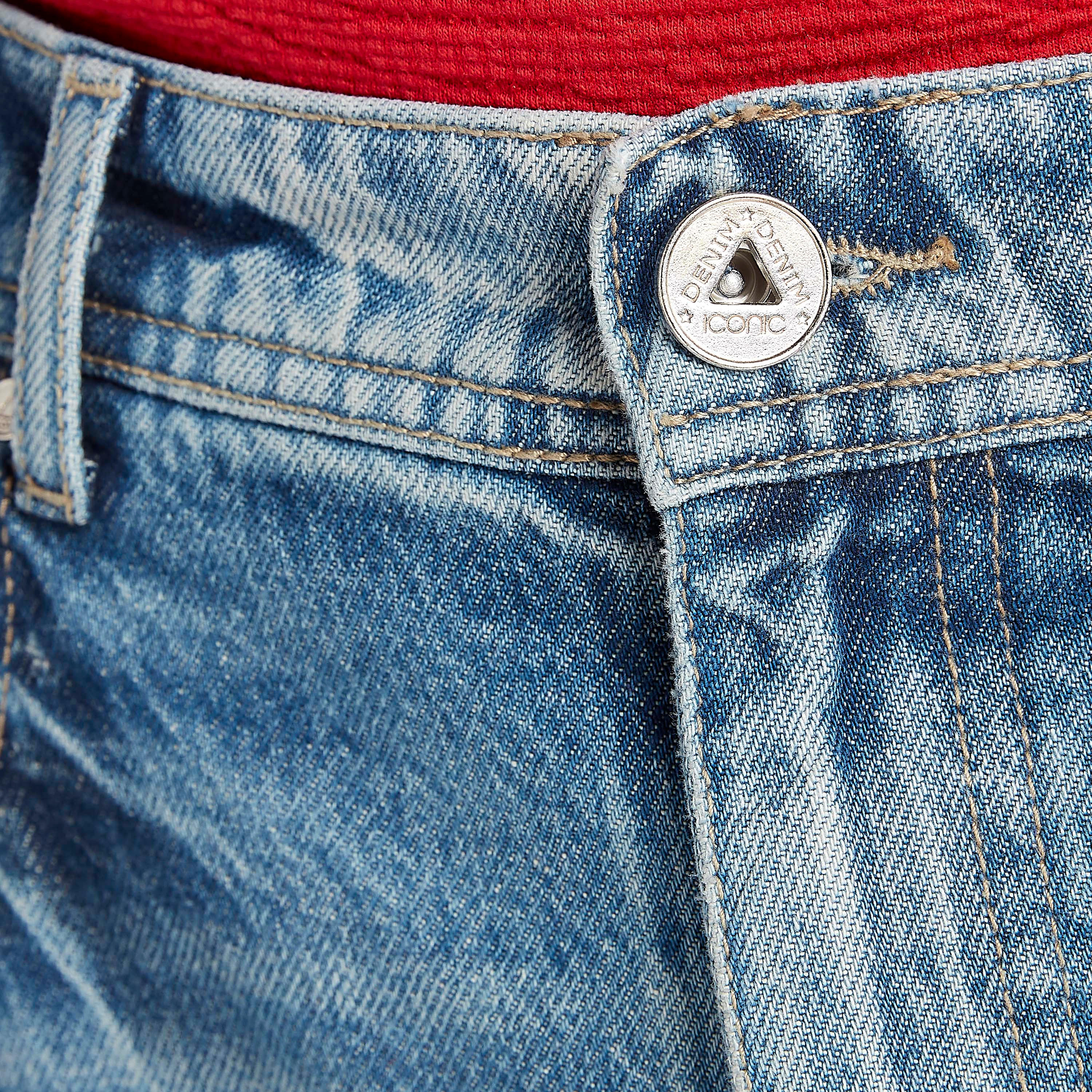 بنطلون جينز دنيم بقصّة مستقيمة وزر إغلاق وجيوب من آيكونيك-men-clothing-bottoms-jeans-image-5