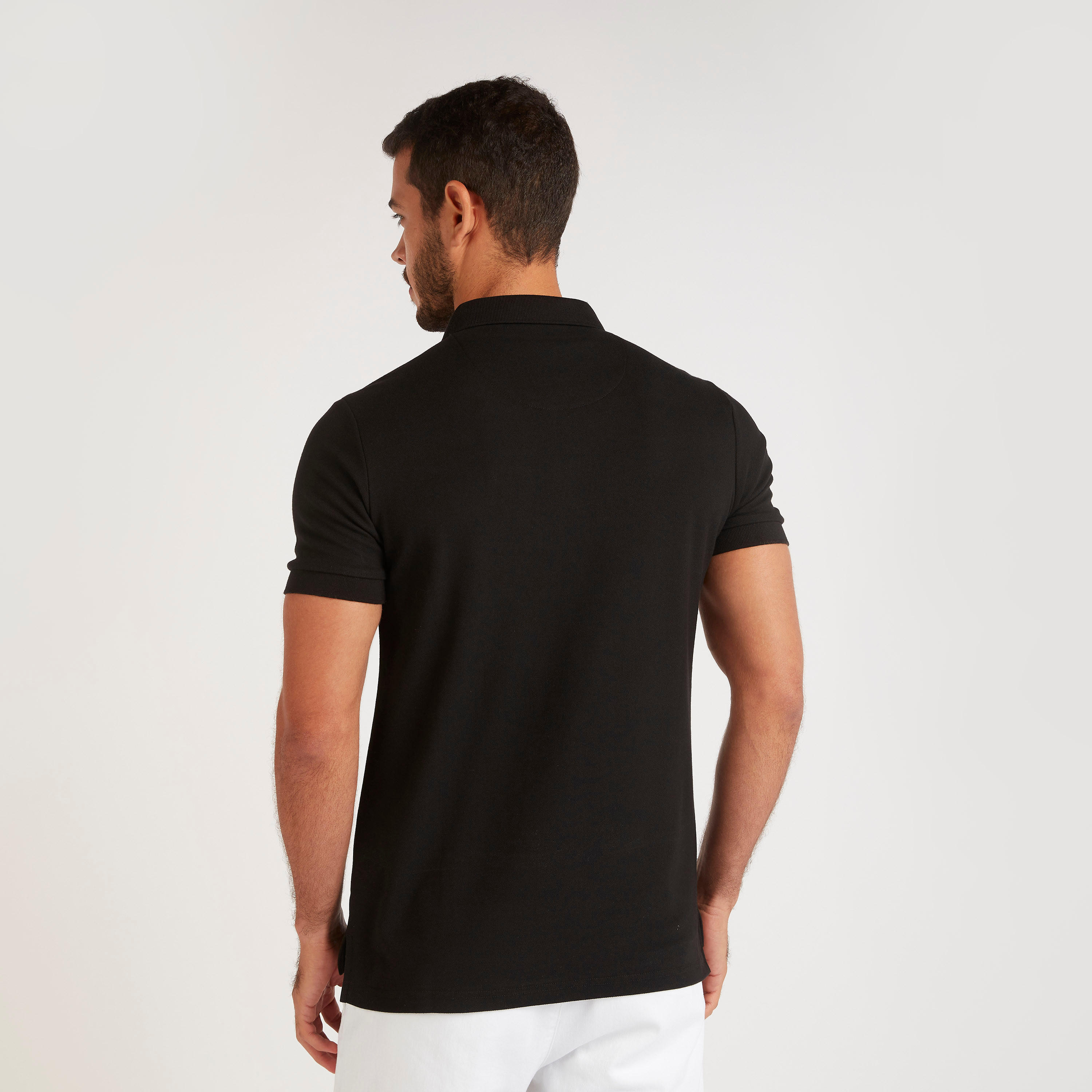 تيشيرت بولو بارز الملمس بجيوب بارز الملس من آيكونيك-men-clothing-tshirtsandpolos-polos-image-4