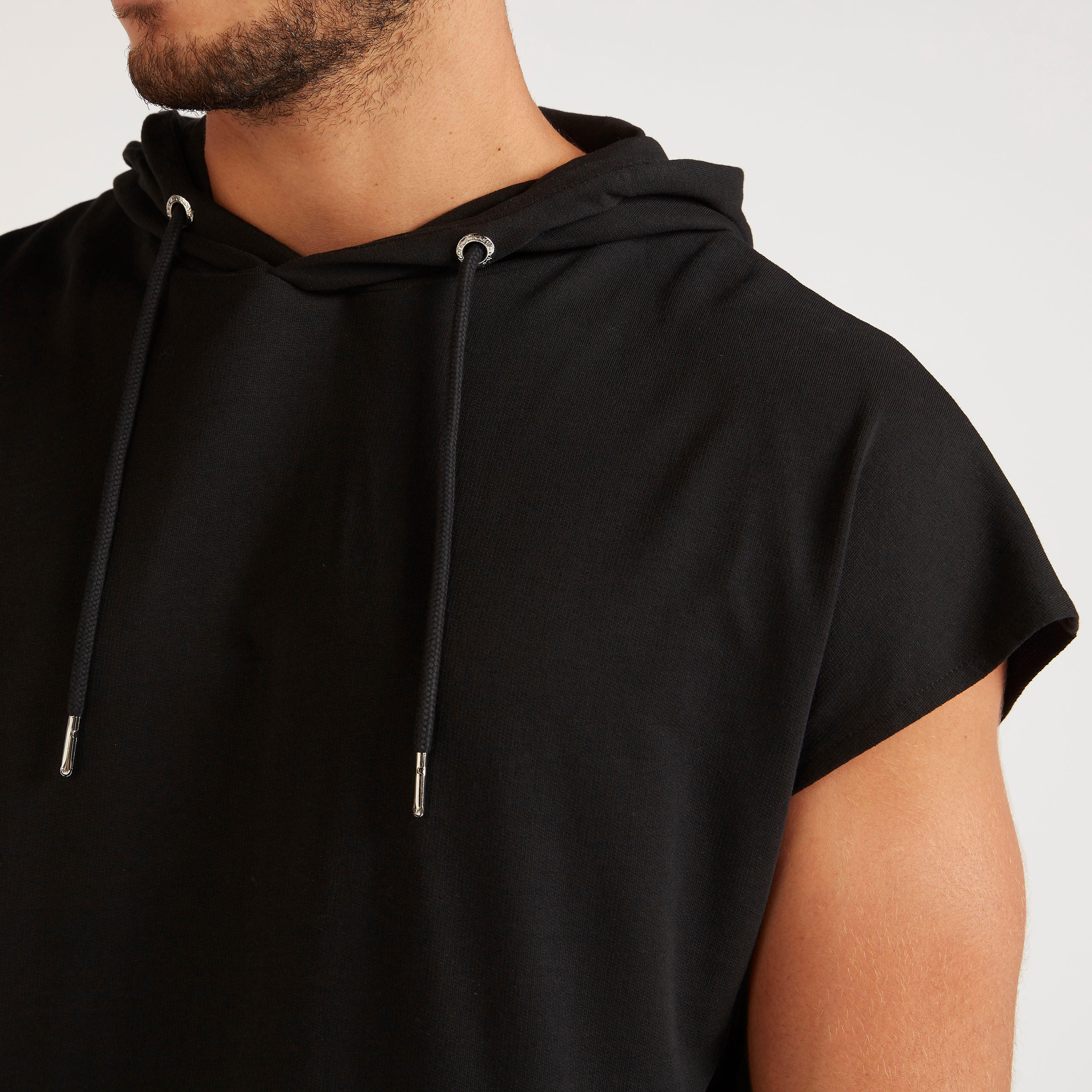 هودي سادة بأكمام قصيرة من آيكونيك-men-clothing-tshirtsandpolos-tshirts-image-4