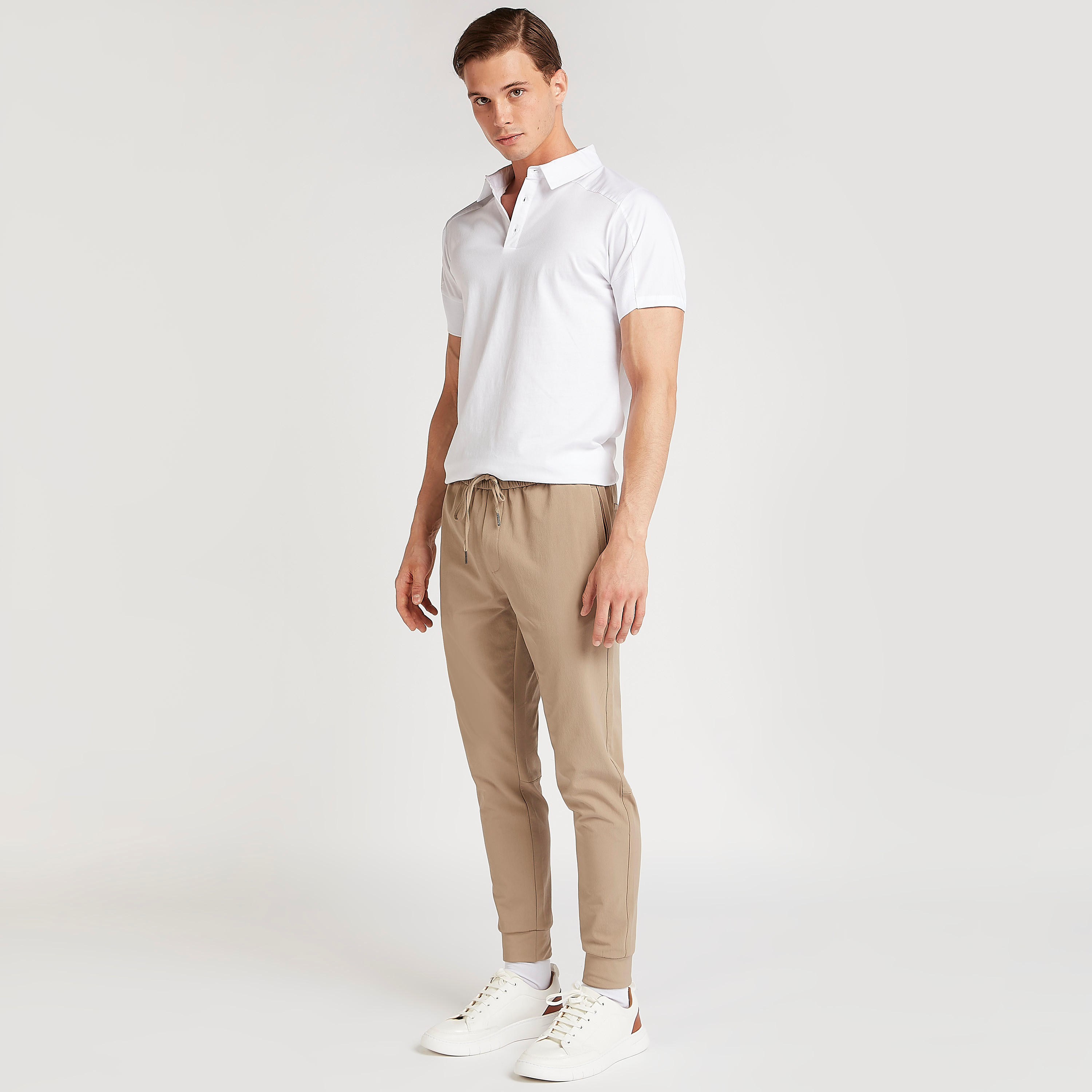 Iconic Solid Polo T-shirt with Short Sleeves-men-clothing-tshirtsandpolos-polos-image-2