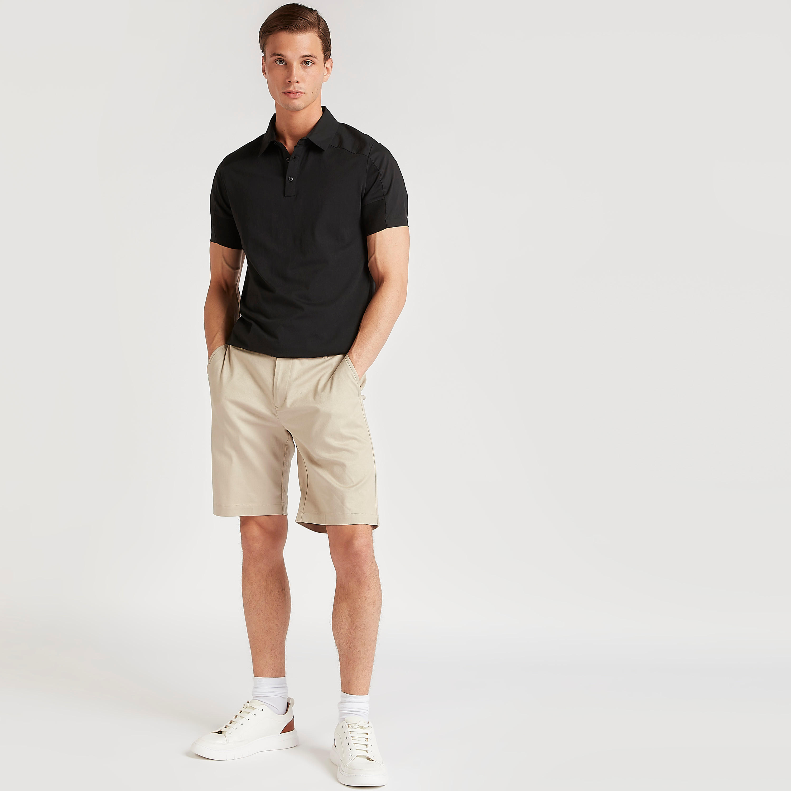 Iconic Solid Polo T-shirt with Short Sleeves-men-clothing-tshirtsandpolos-polos-image-6