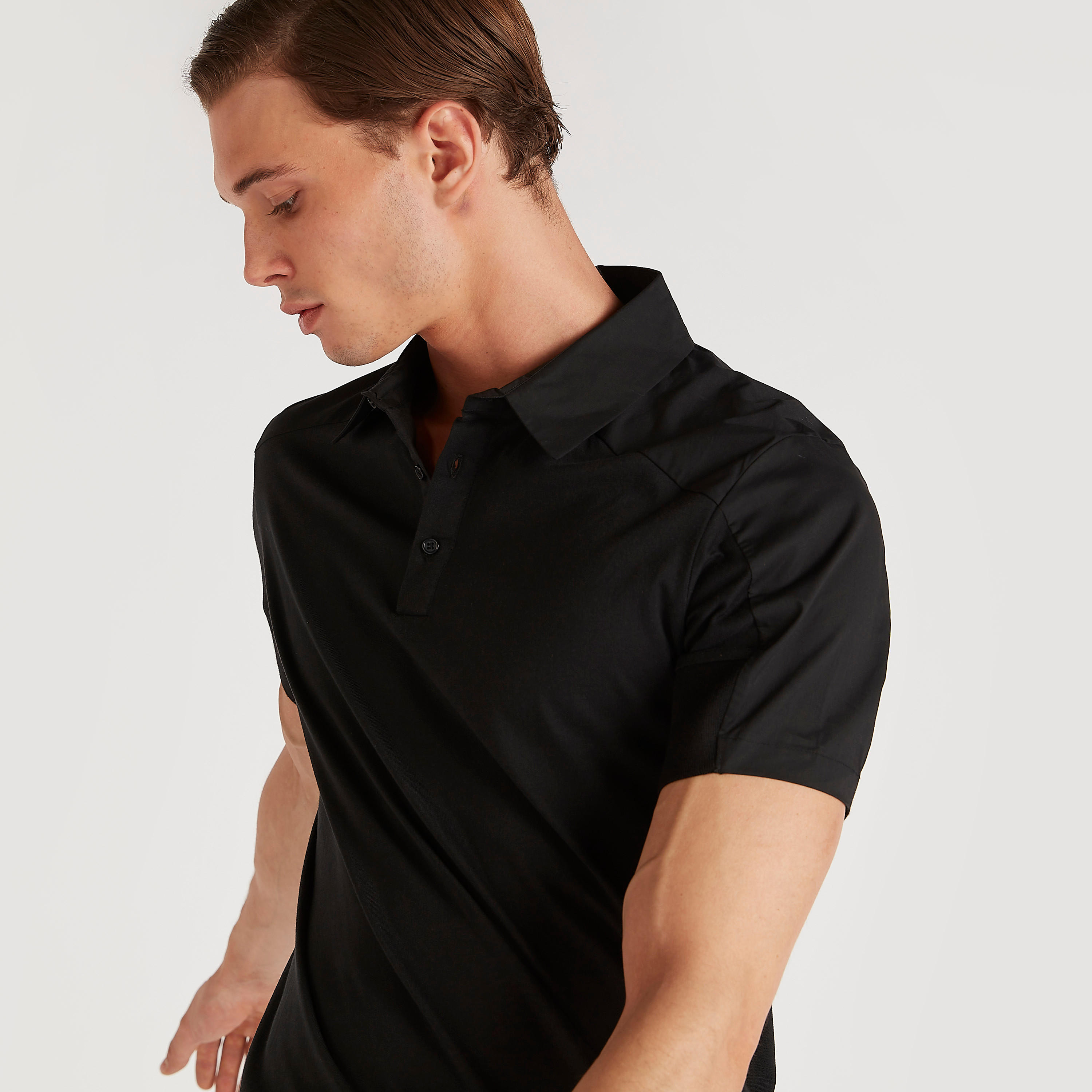 Iconic Solid Polo T-shirt with Short Sleeves-men-clothing-tshirtsandpolos-polos-image-7