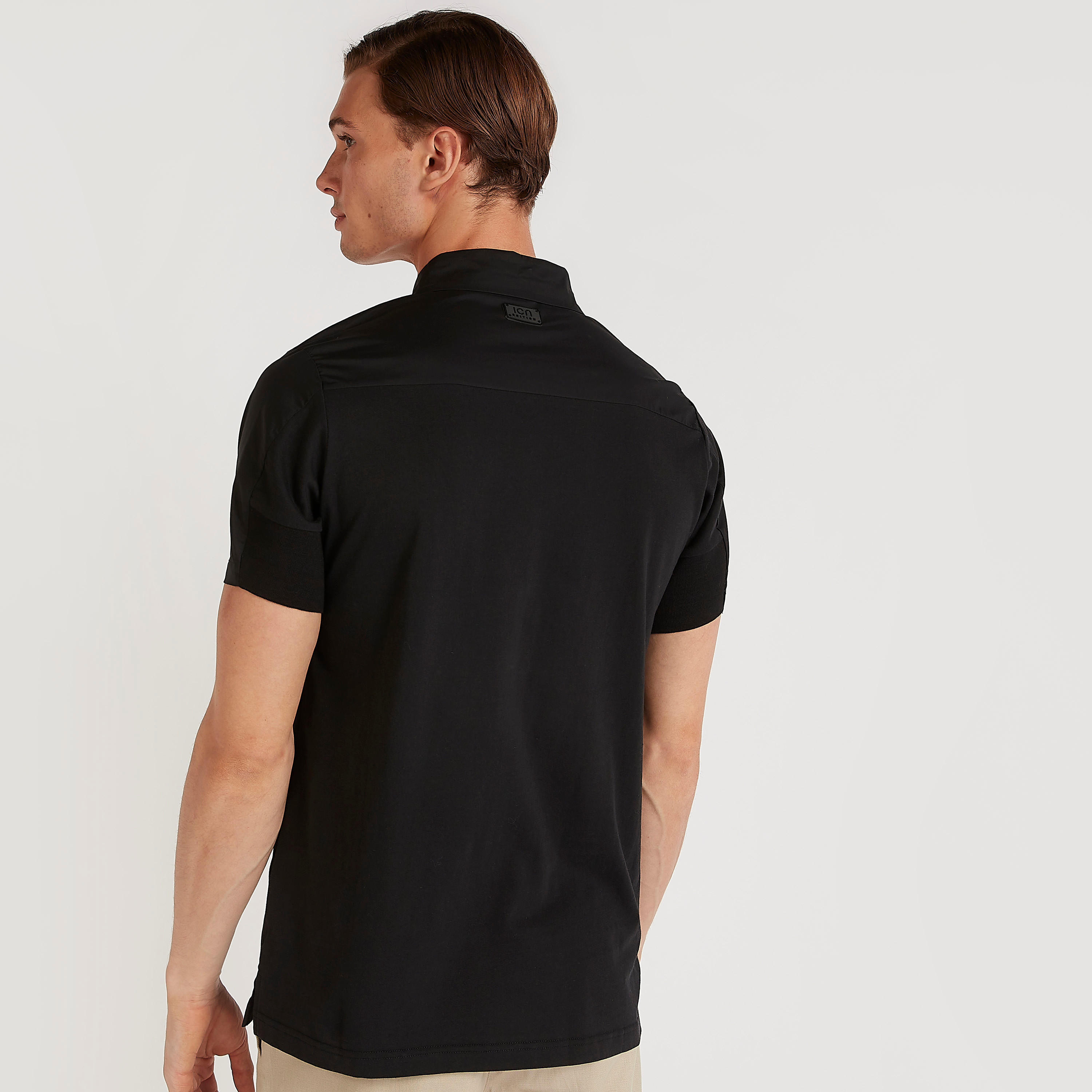 Iconic Solid Polo T-shirt with Short Sleeves-men-clothing-tshirtsandpolos-polos-image-8