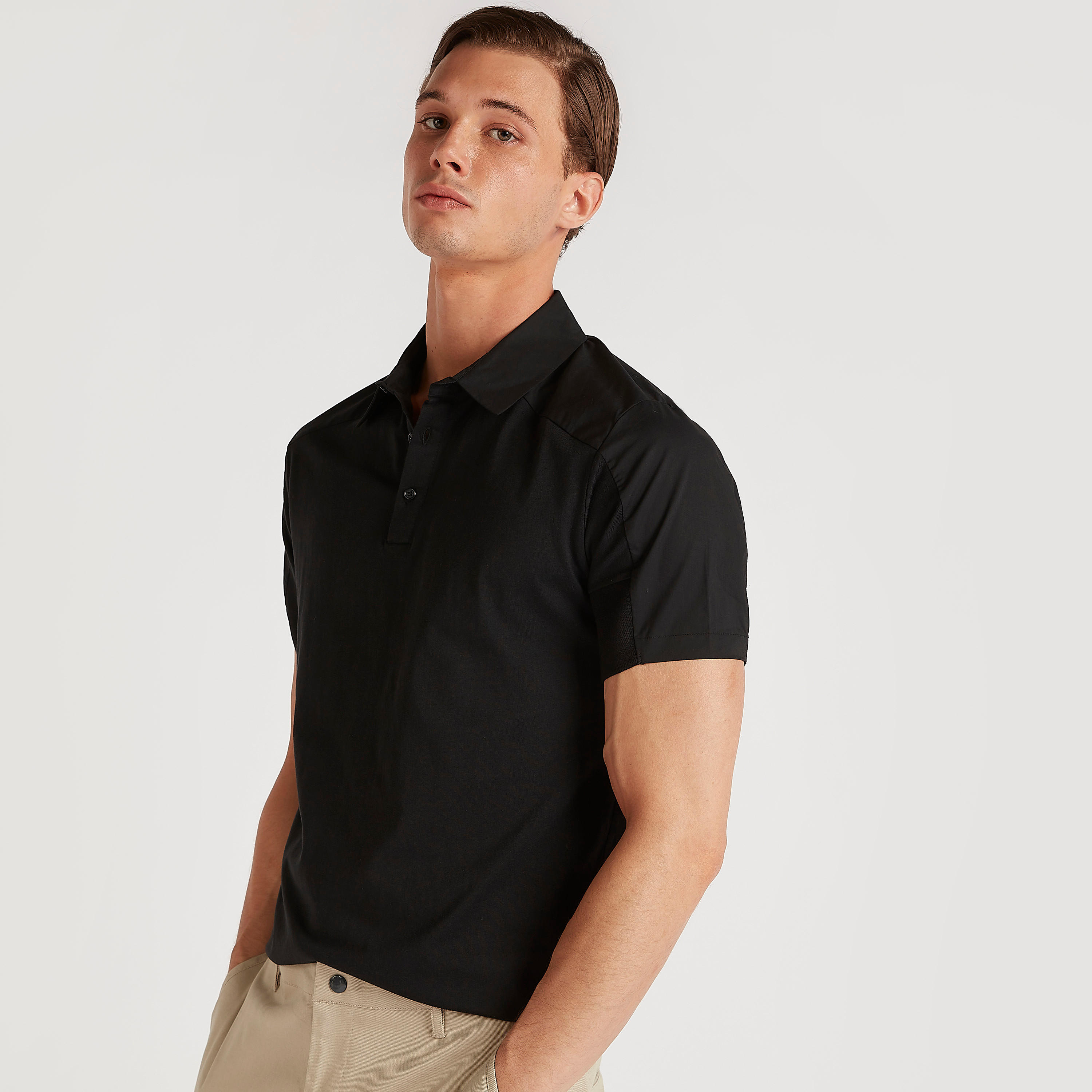 Iconic Solid Polo T-shirt with Short Sleeves-men-clothing-tshirtsandpolos-polos-image-9