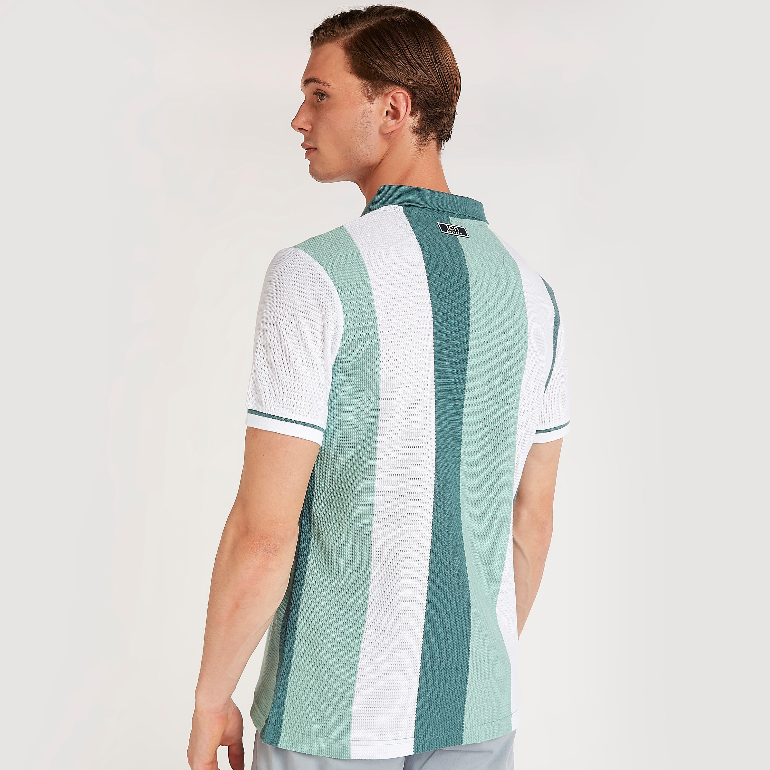 Striped Slim Fit Polo T-shirt with Short Sleeves-men-clothing-tshirtsandpolos-polos-image-4