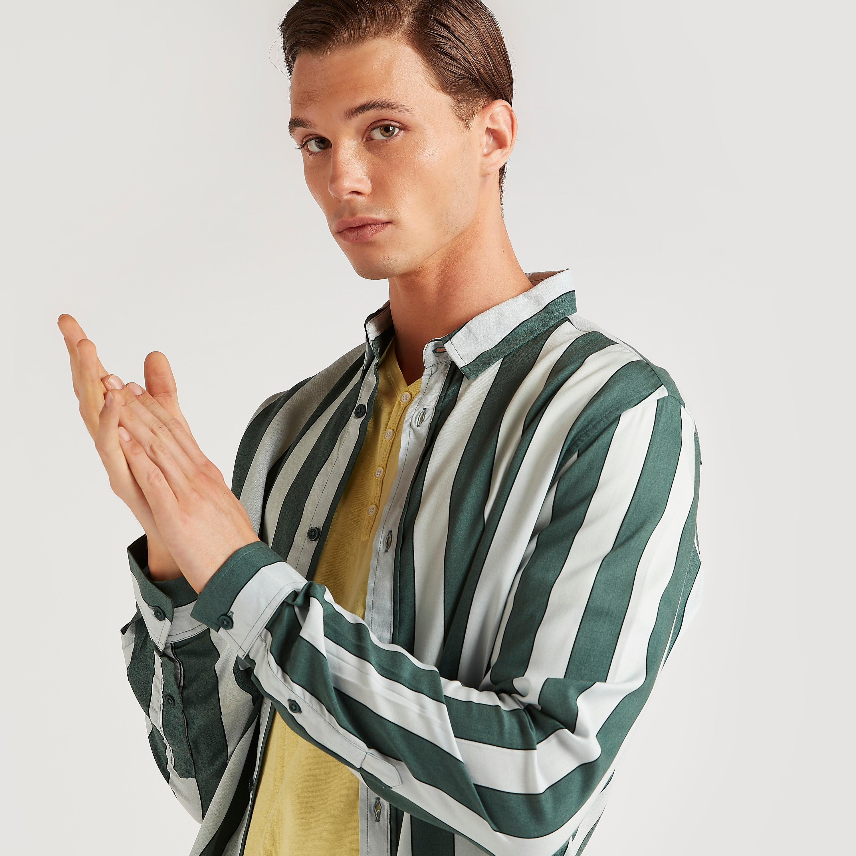 Iconic Striped Shirt with Long Sleeves-men-clothing-shirts-image-3