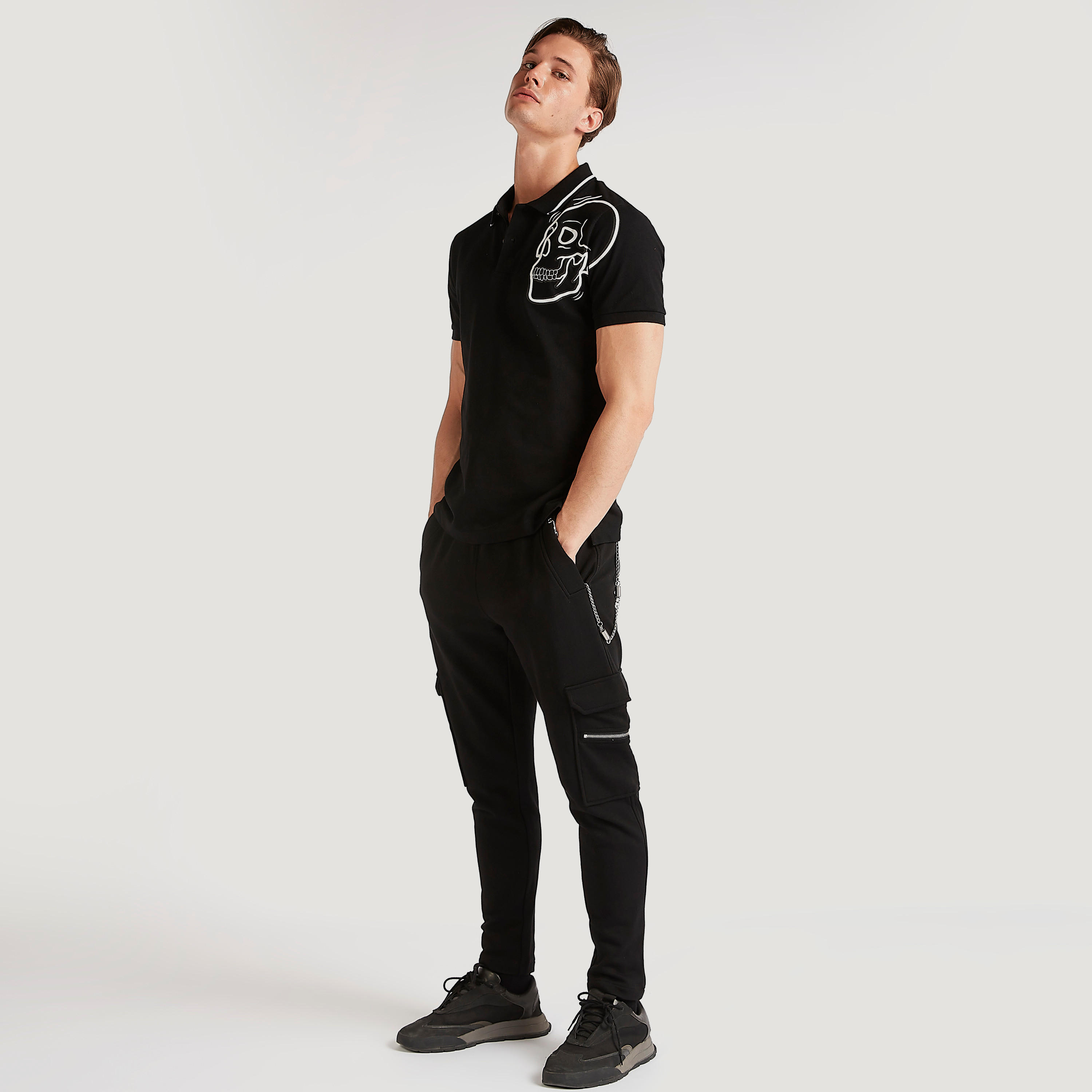 تيشيرت بولو بأكمام قصيرة وطبعات من آيكونيك-men-clothing-tshirtsandpolos-polos-image-4