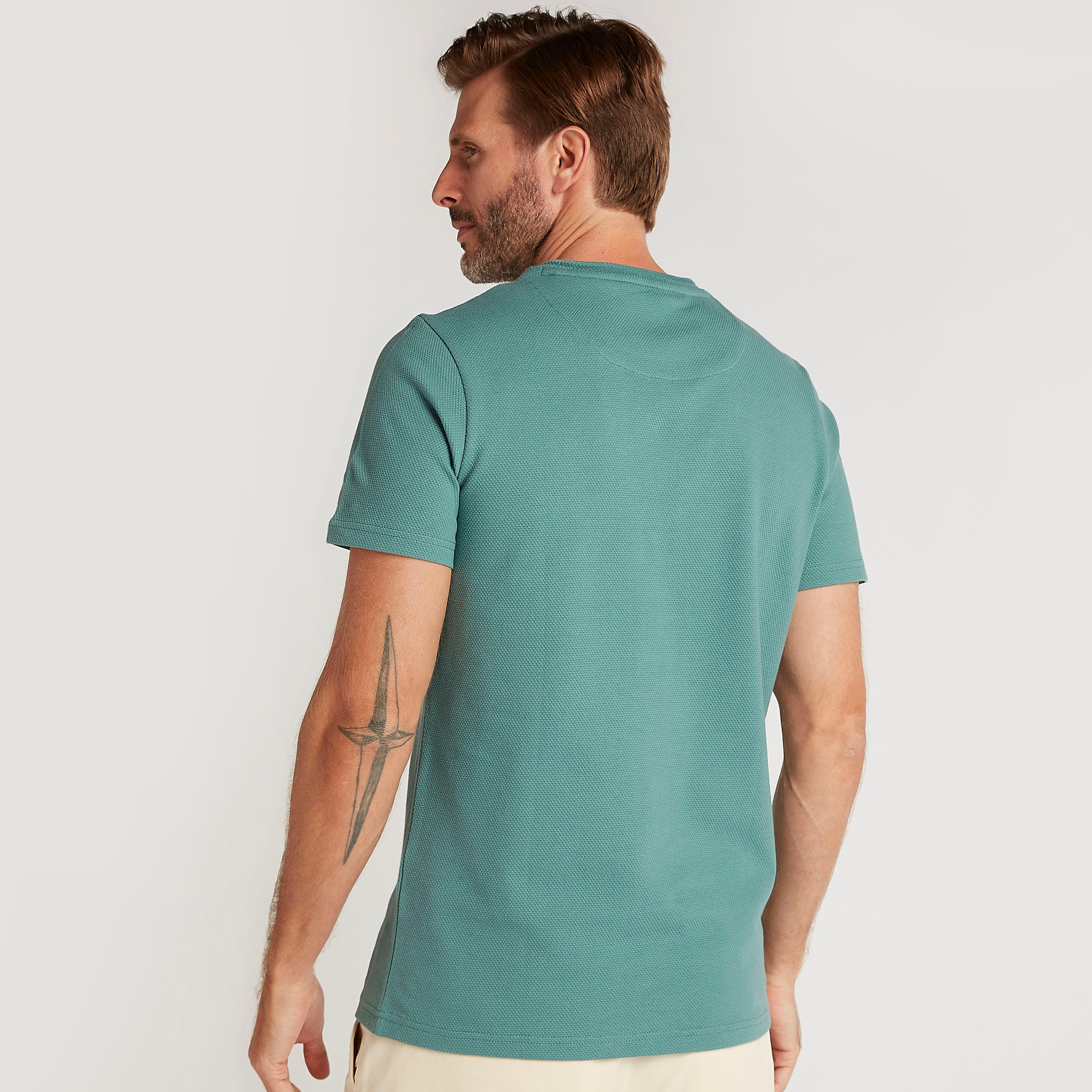 Iconic T-shirt with Applique Detail and Crew Neck-men-clothing-tshirtsandpolos-tshirts-image-4