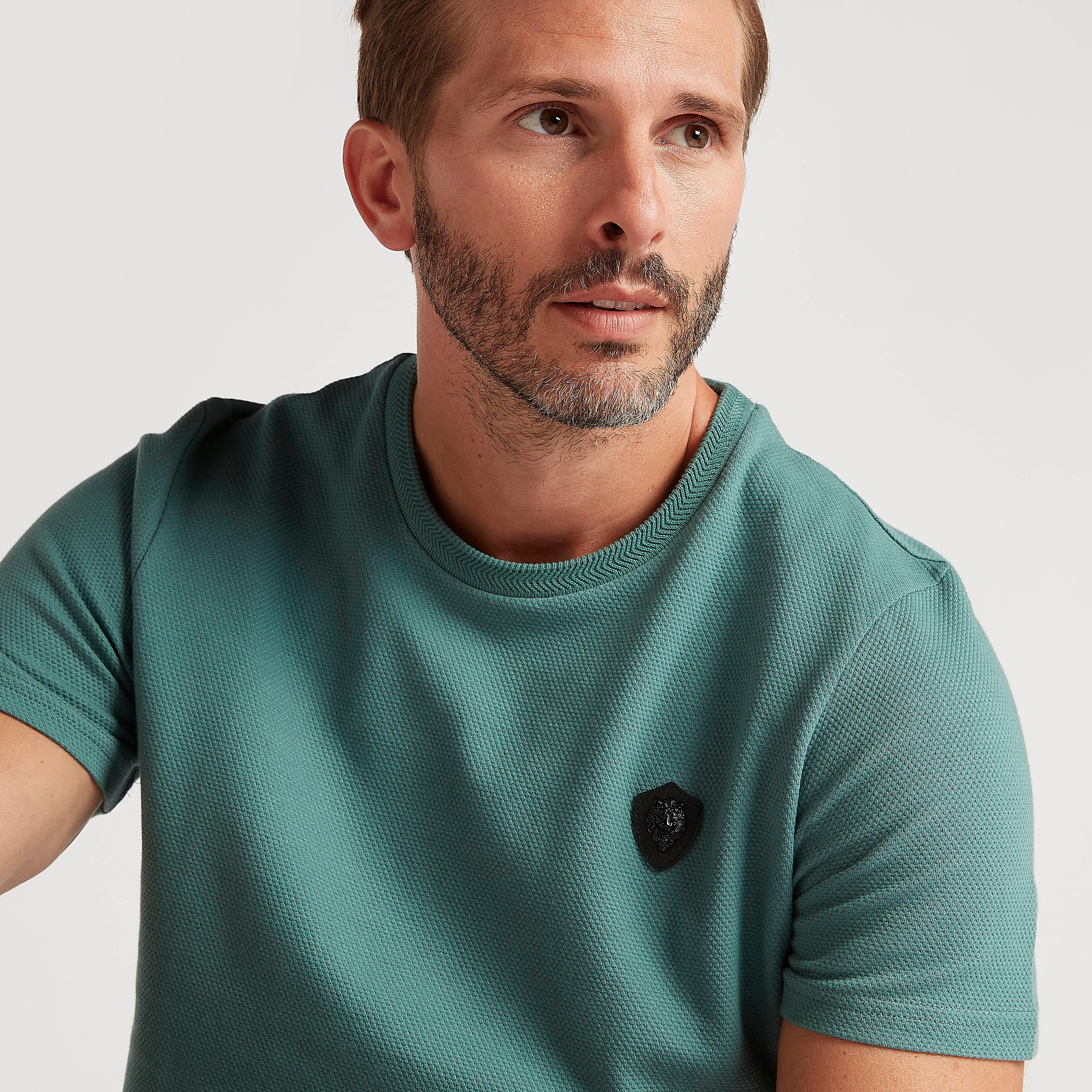 Iconic T-shirt with Applique Detail and Crew Neck-men-clothing-tshirtsandpolos-tshirts-image-6