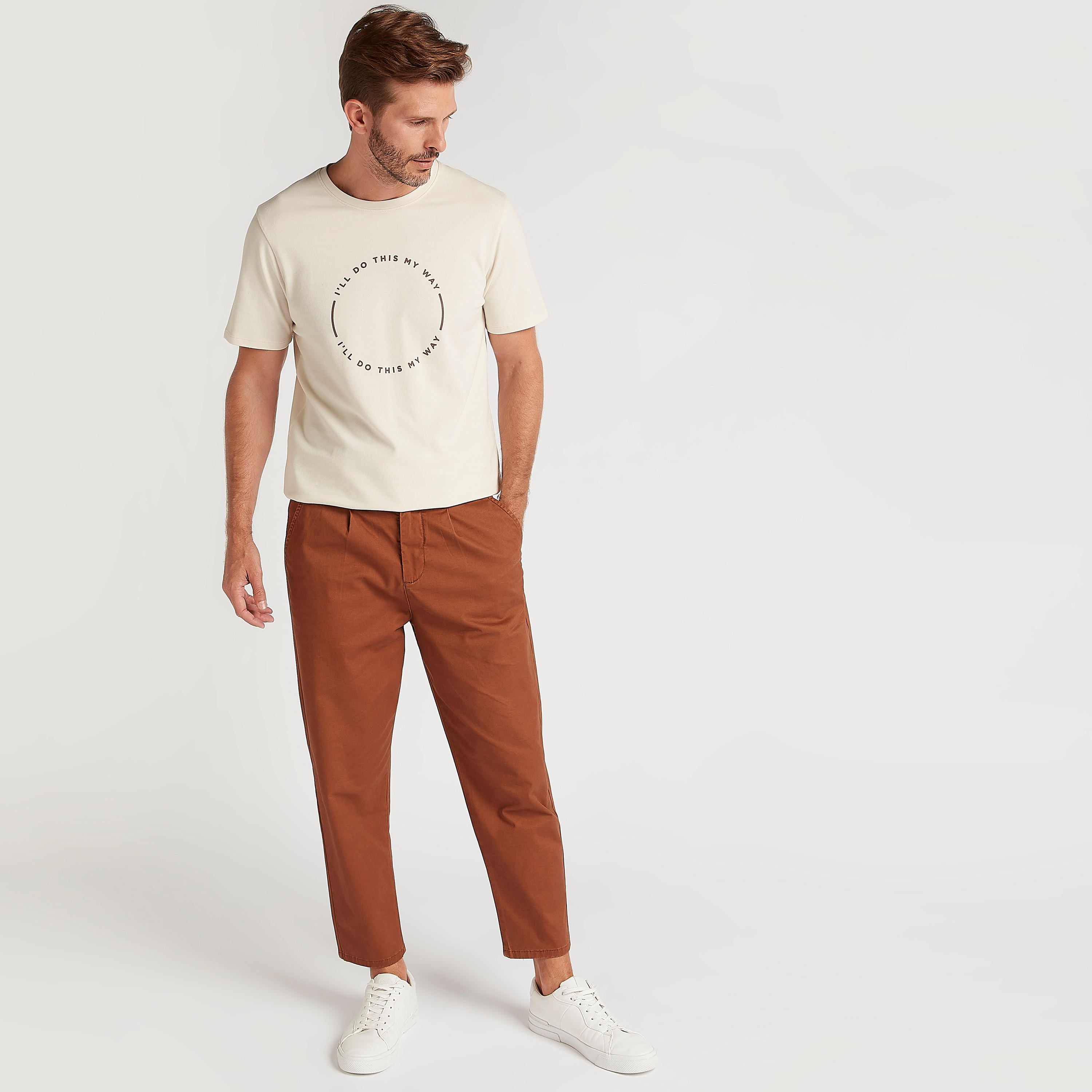 Iconic Printed T-shirt with Short Sleeves and Crew Neck-men-clothing-tshirtsandpolos-tshirts-image-2