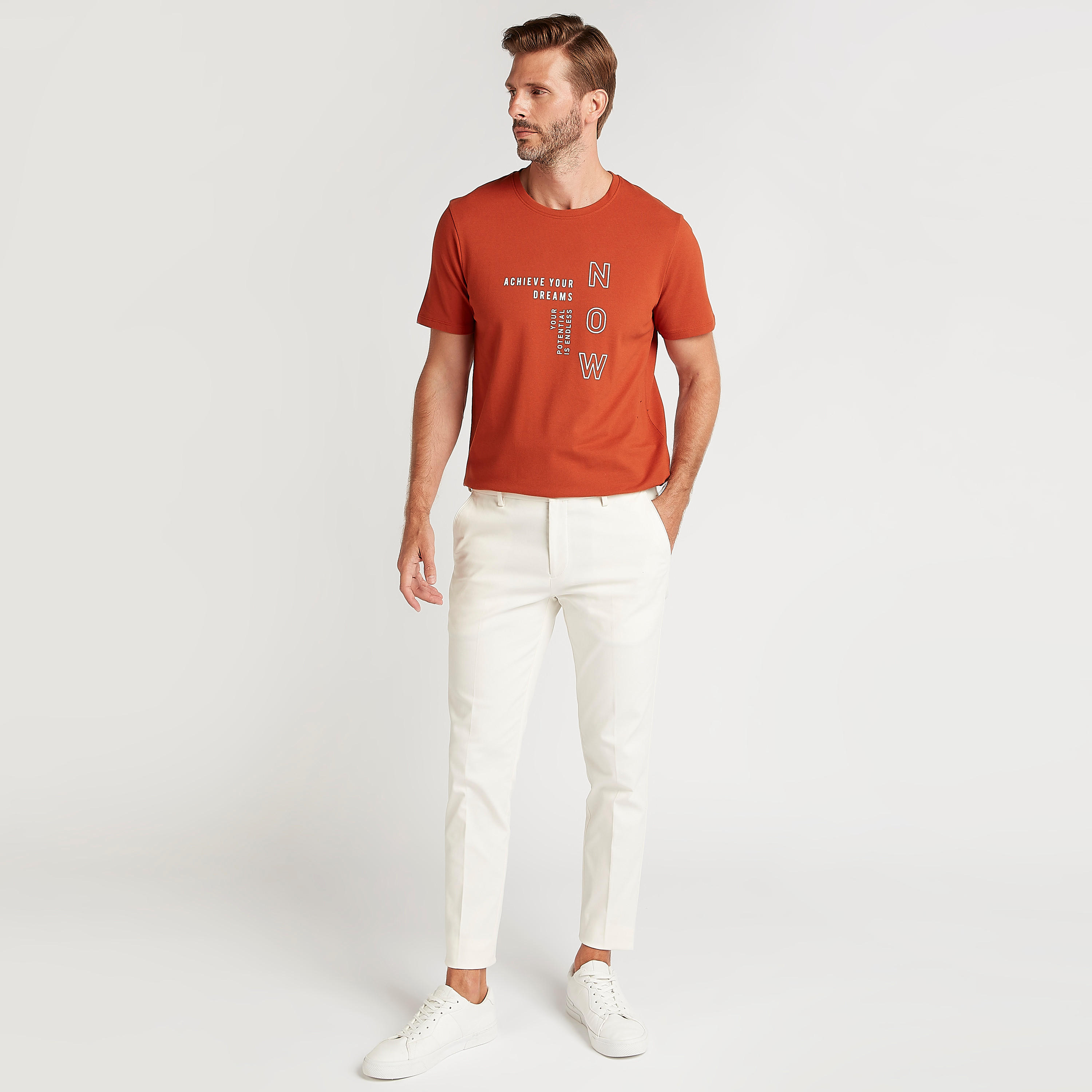 Iconic Printed T-shirt with Short Sleeves and Crew Neck-men-clothing-tshirtsandpolos-tshirts-image-2