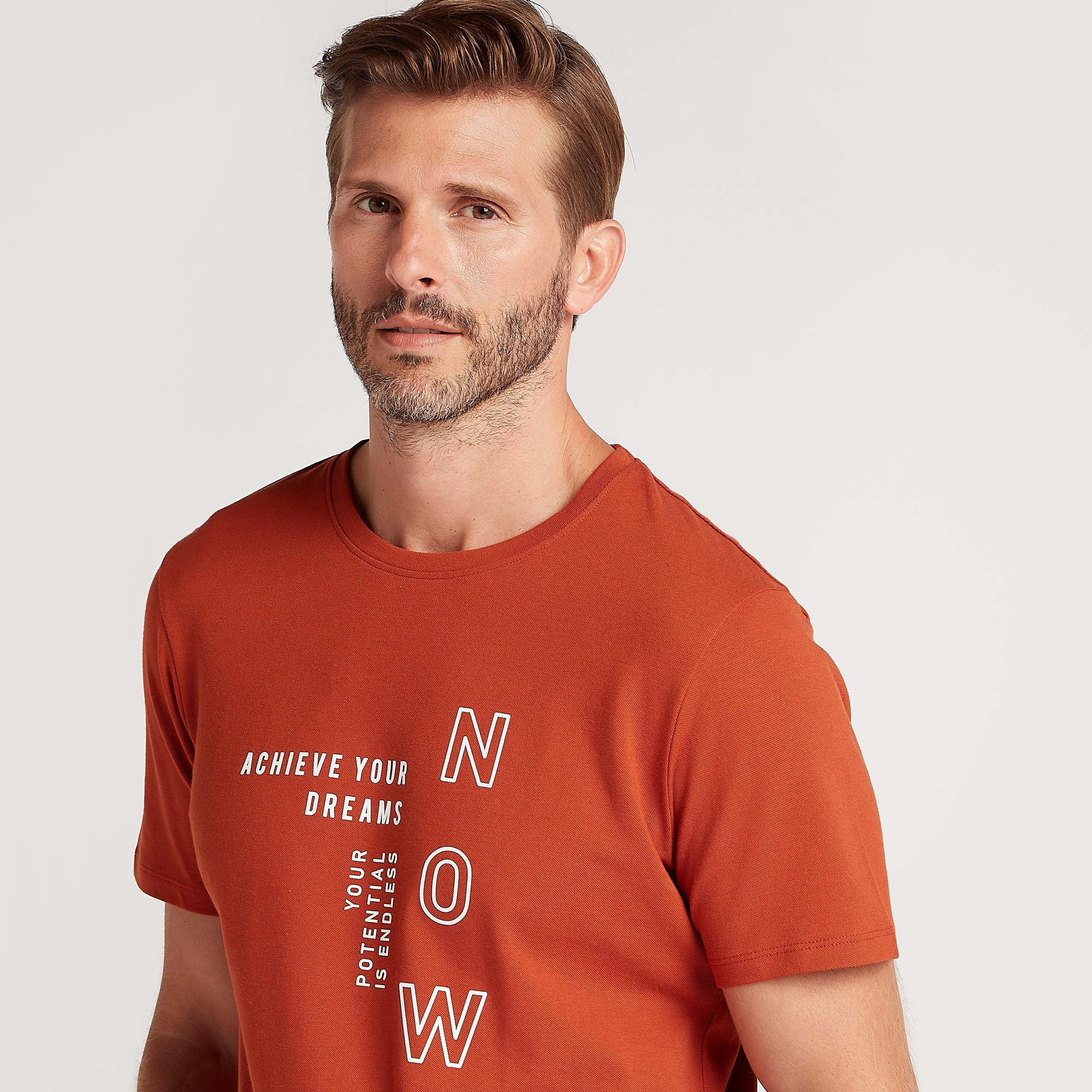 Iconic Printed T-shirt with Short Sleeves and Crew Neck-men-clothing-tshirtsandpolos-tshirts-image-3