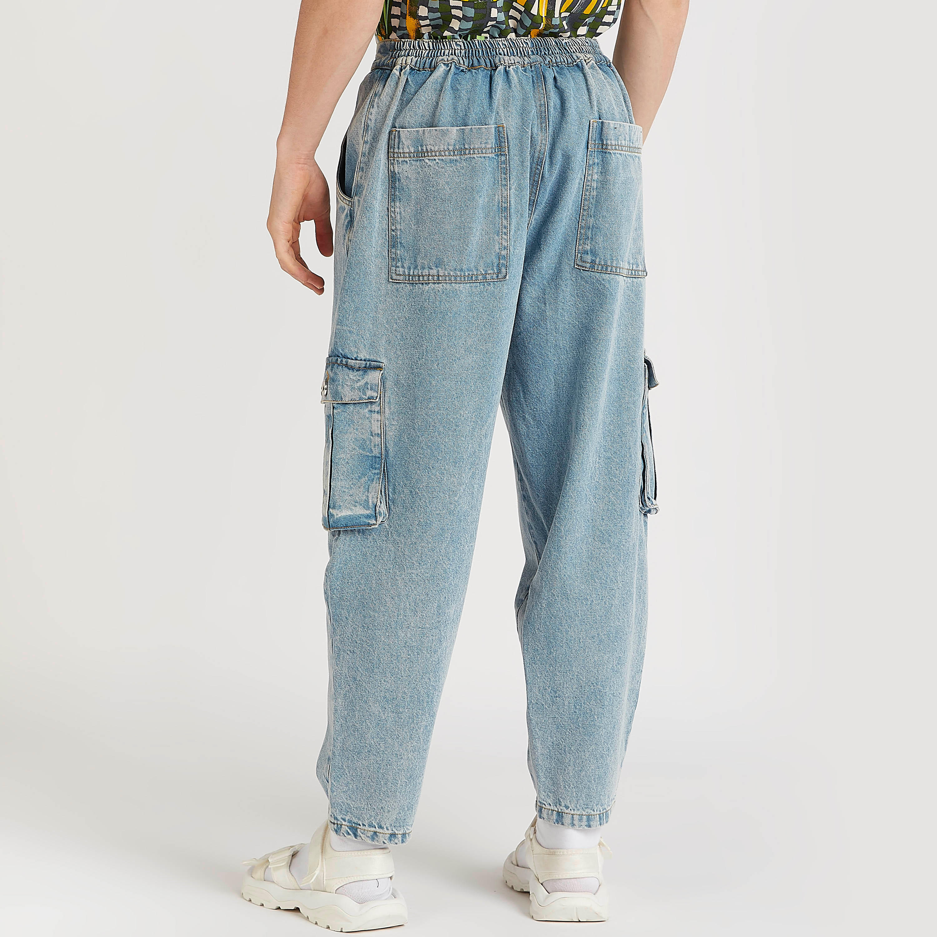بنطلون جينز دينم بخصر فليكسي وجيوب من آيكونيك-men-clothing-bottoms-jeans-image-4