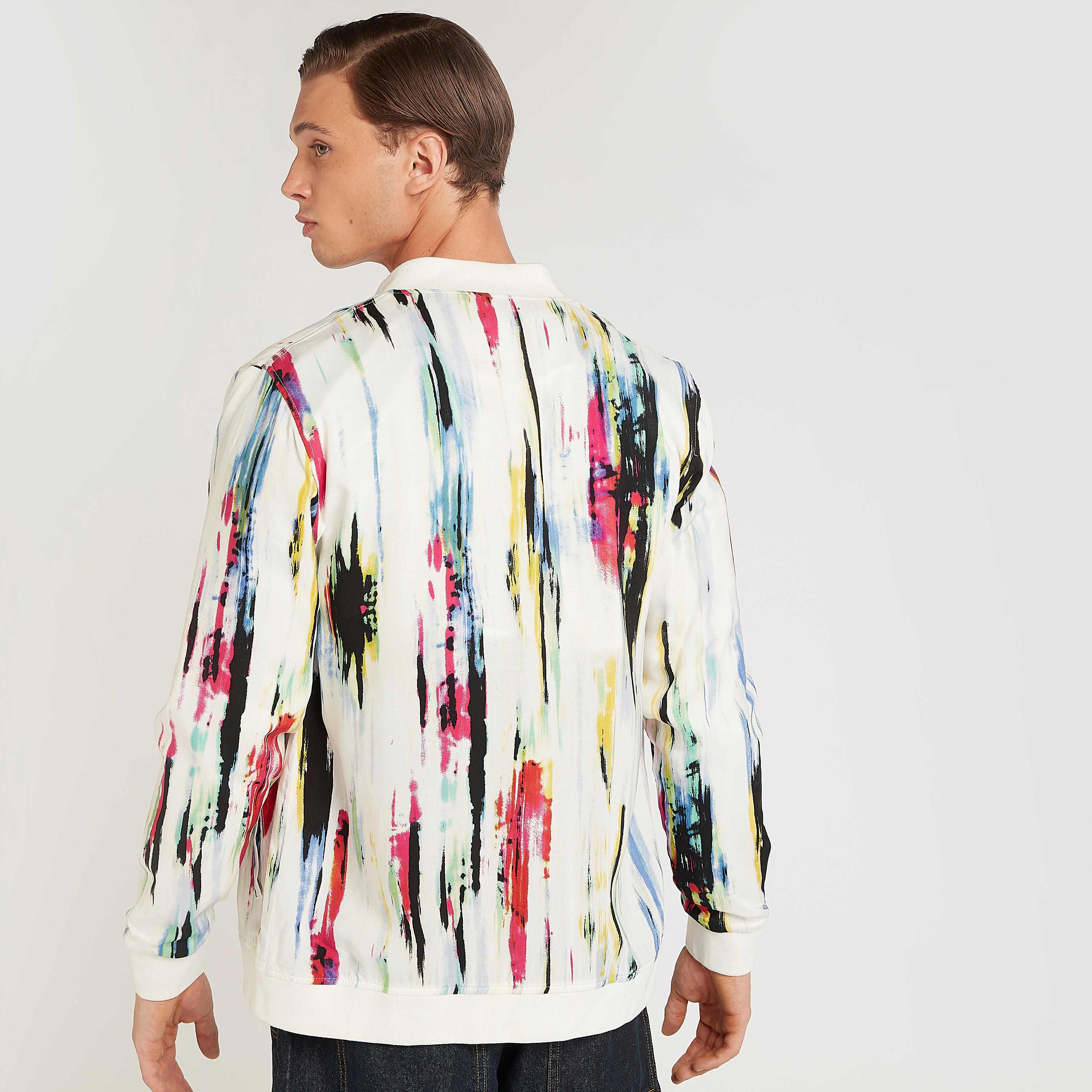 Iconic Printed Lightweight Jacket with Zipper Placket-men-clothing-jacketsandblazers-jackets-image-4