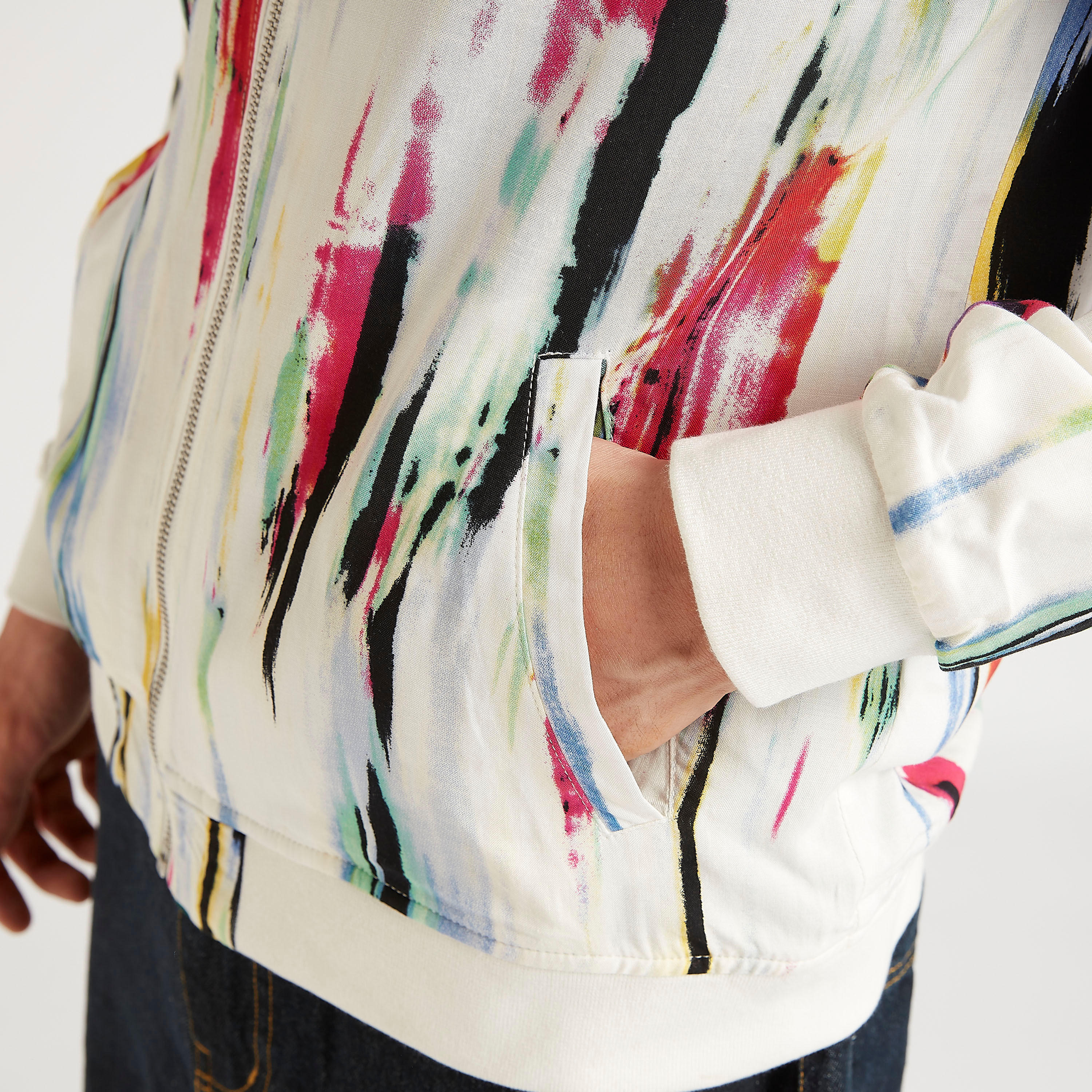 Iconic Printed Lightweight Jacket with Zipper Placket-men-clothing-jacketsandblazers-jackets-image-6