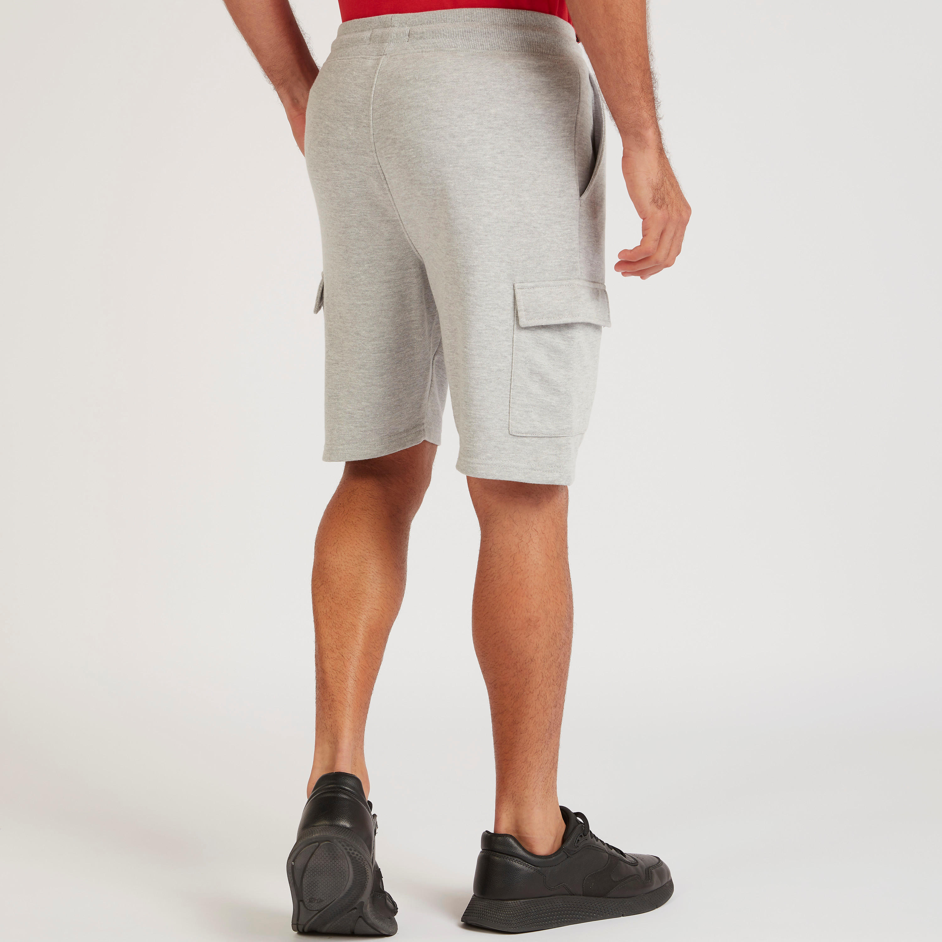 شورت بارز الملمس برباط إغلاق وجيوب من آيكونيك-men-clothing-bottoms-shorts-image-1