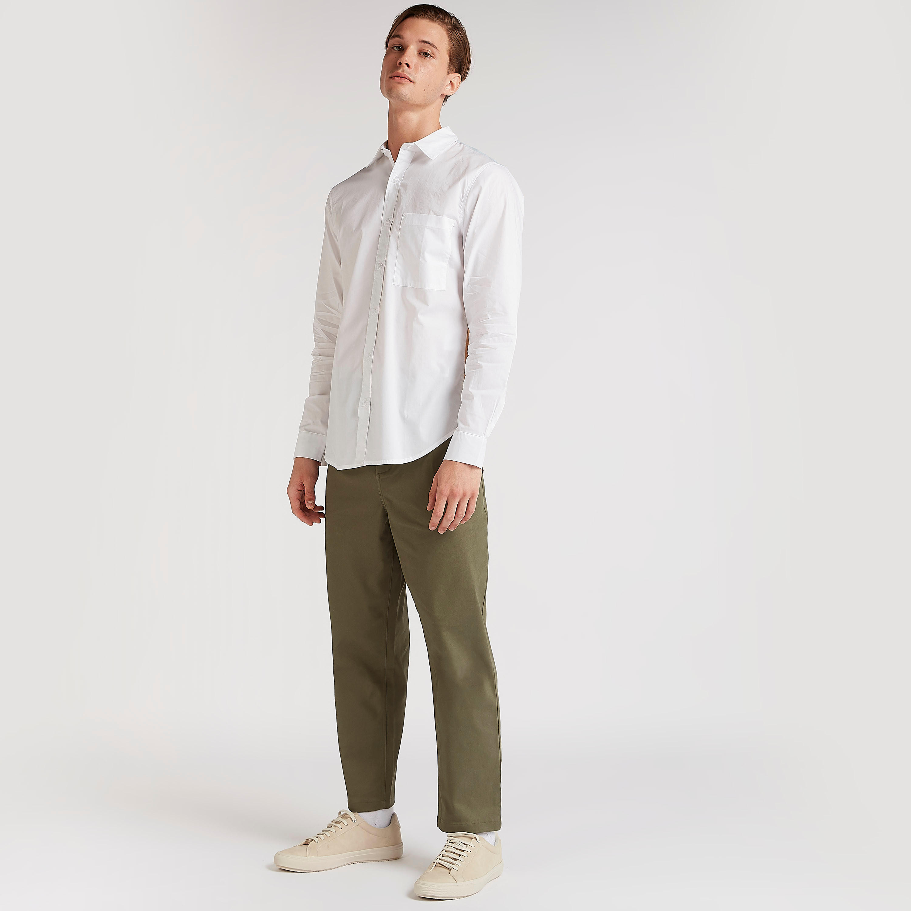 قميص سليم فيت بتصاميم مغايرة وأكمام طويلة من آيكونيك-men-clothing-shirts-image-3