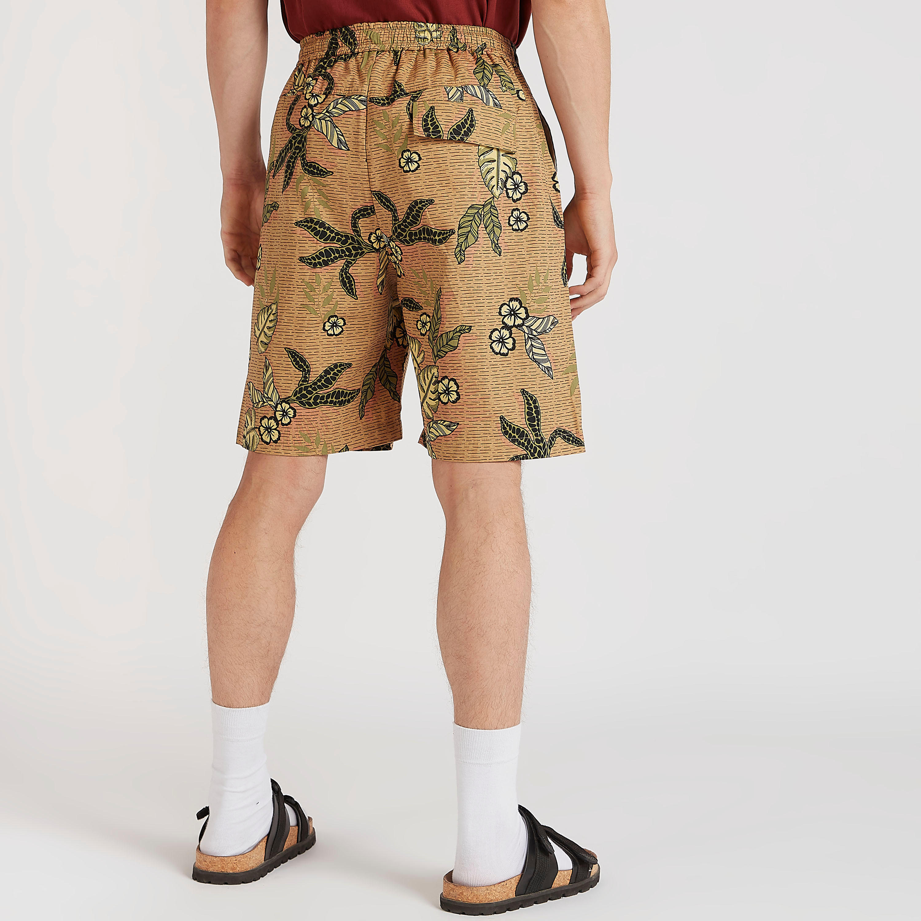 Iconic Printed Flexi Waist Shorts with Pockets-men-clothing-bottoms-shorts-image-4
