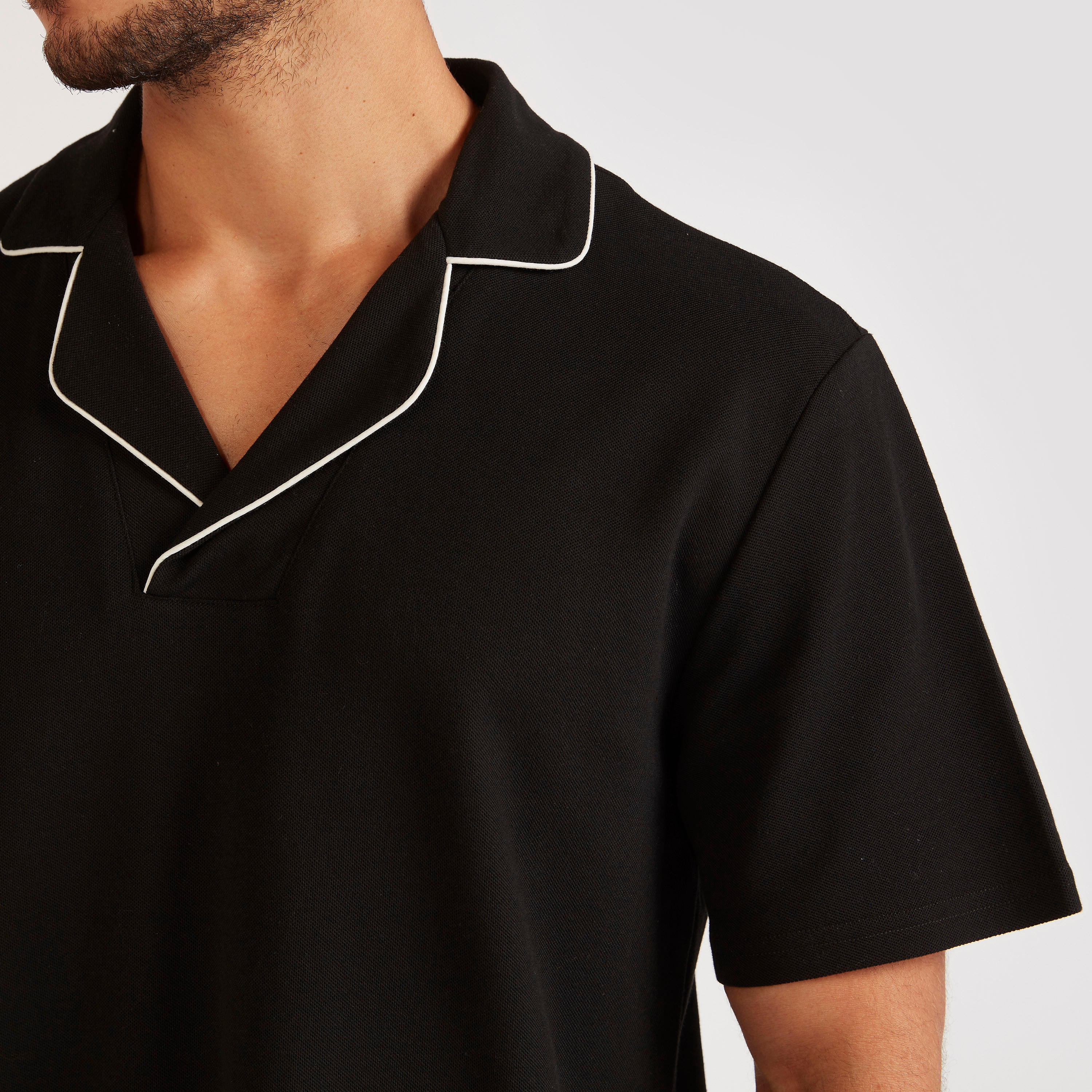 Iconic Solid Polo T-shirt with Short Sleeves-men-clothing-tshirtsandpolos-polos-image-3
