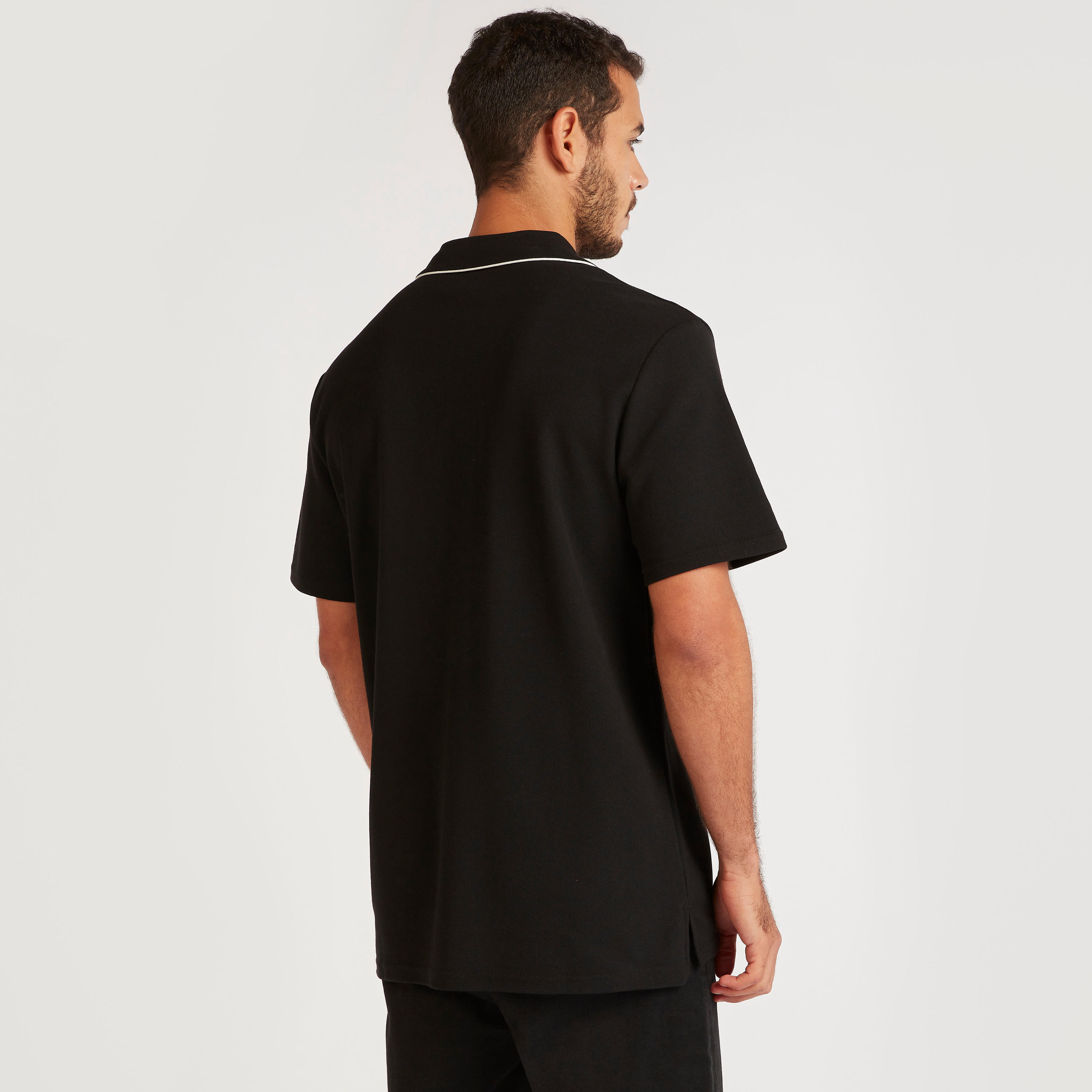 Iconic Solid Polo T-shirt with Short Sleeves-men-clothing-tshirtsandpolos-polos-image-4