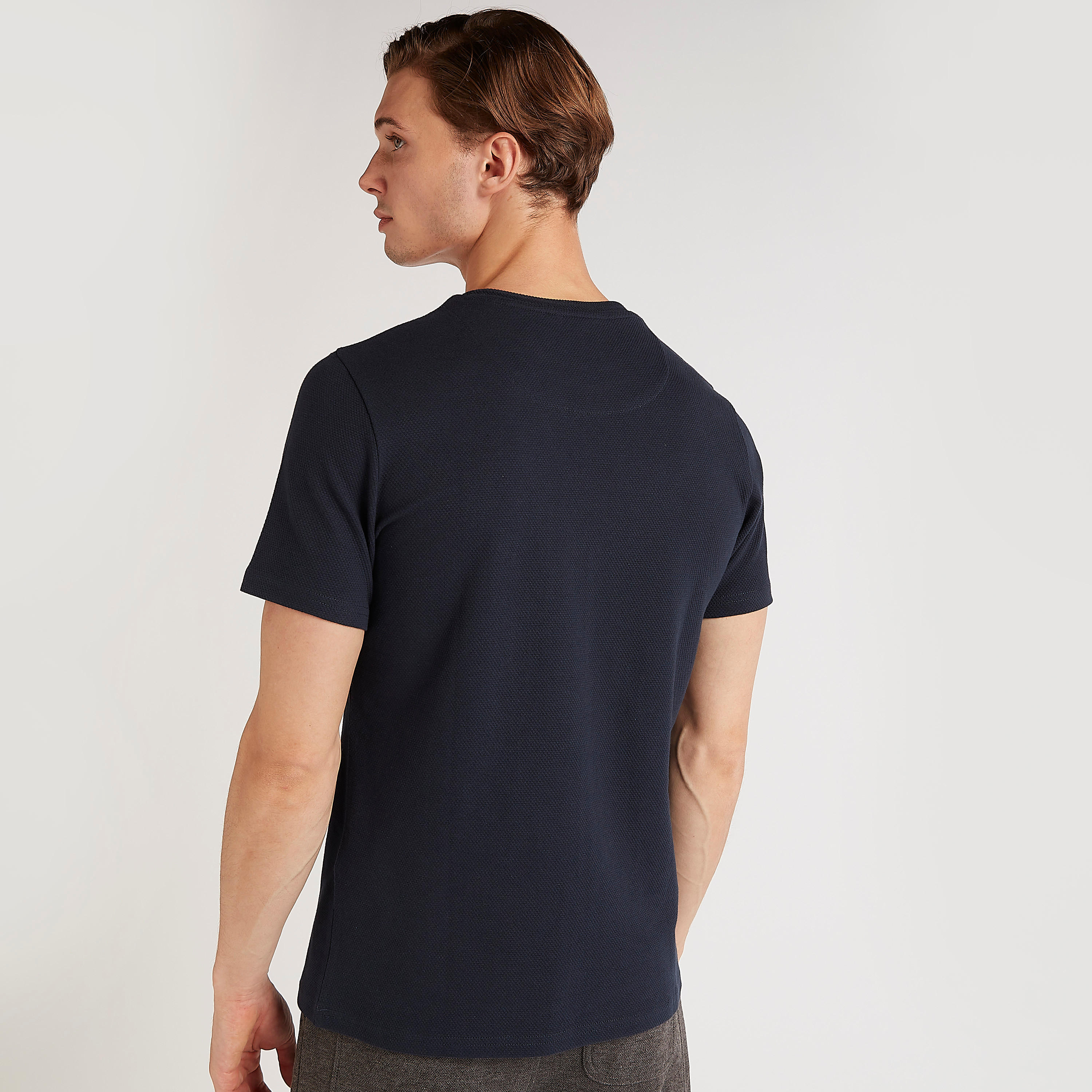 Iconic T-shirt with Applique Detail and Crew Neck-men-clothing-tshirtsandpolos-tshirts-image-4