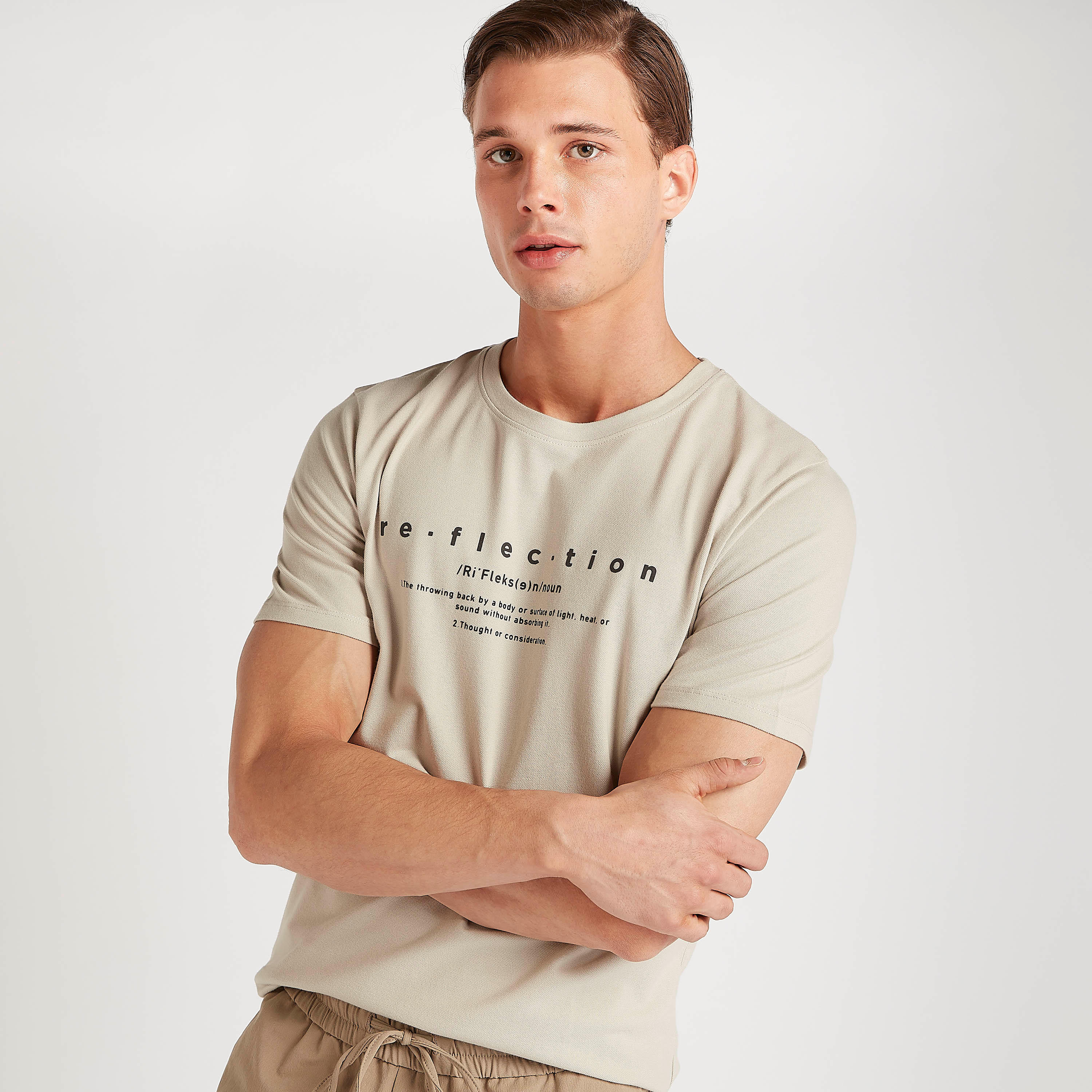 Iconic Printed T-shirt with Short Sleeves and Crew Neck-men-clothing-tshirtsandpolos-tshirts-image-1