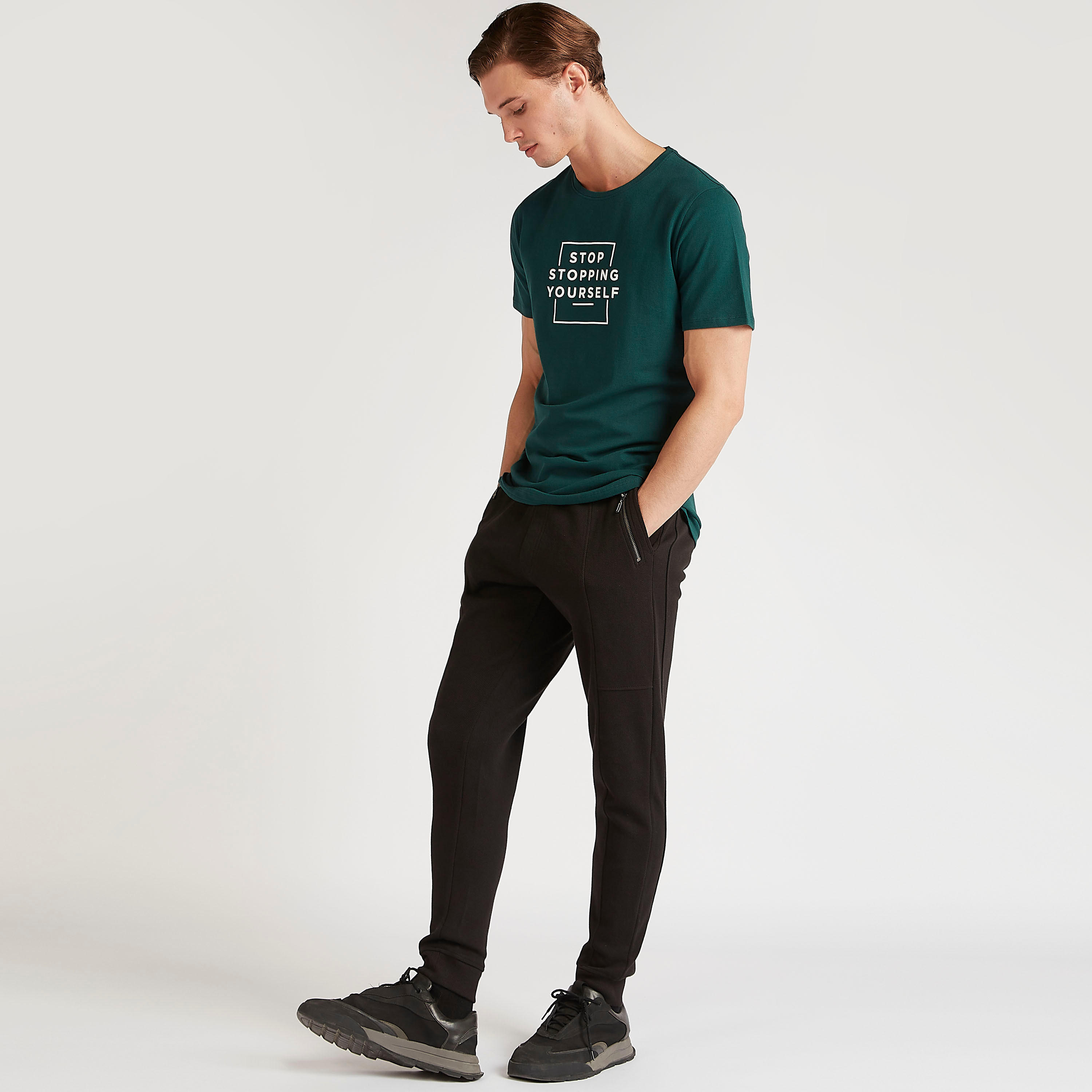 Iconic Printed T-shirt with Short Sleeves and Crew Neck-men-clothing-tshirtsandpolos-tshirts-image-2