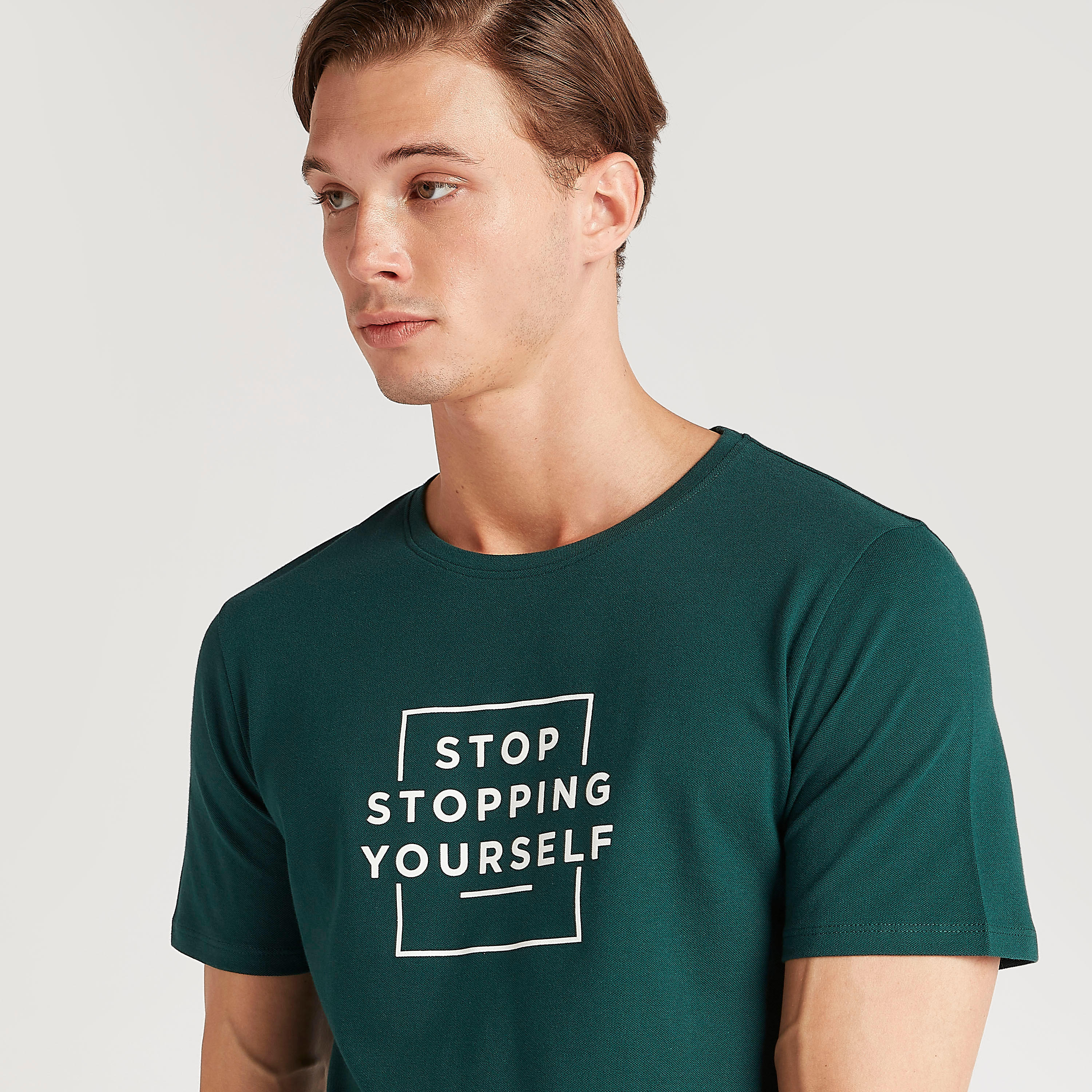 Iconic Printed T-shirt with Short Sleeves and Crew Neck-men-clothing-tshirtsandpolos-tshirts-image-3