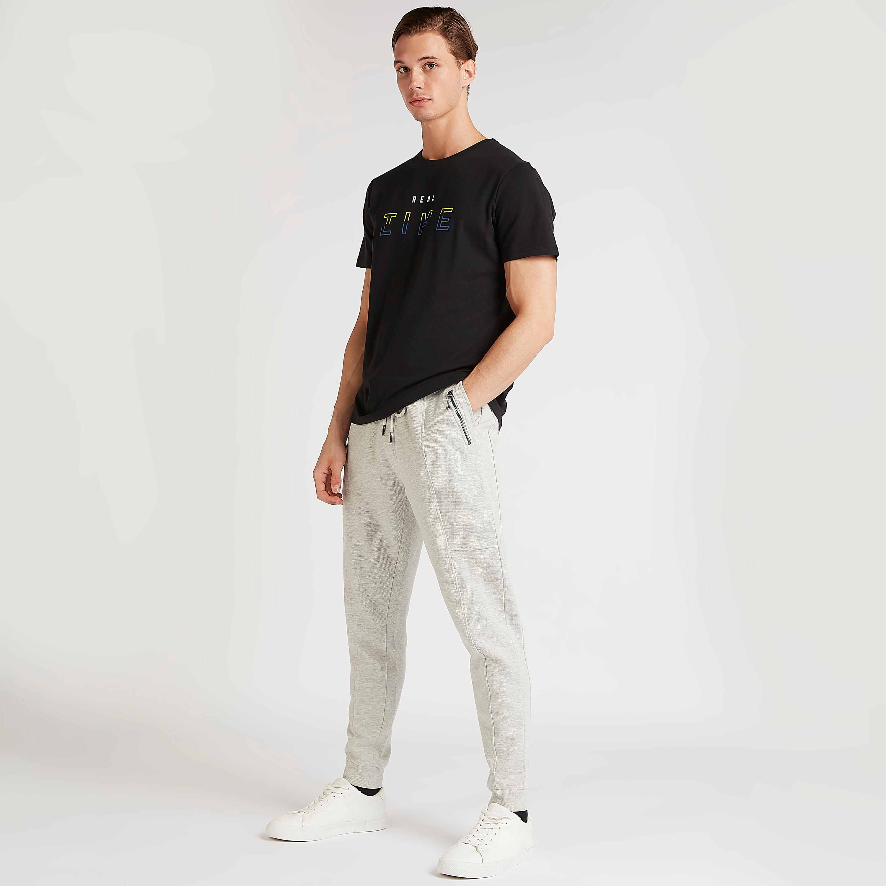Iconic Printed T-shirt with Short Sleeves and Crew Neck-men-clothing-tshirtsandpolos-tshirts-image-2