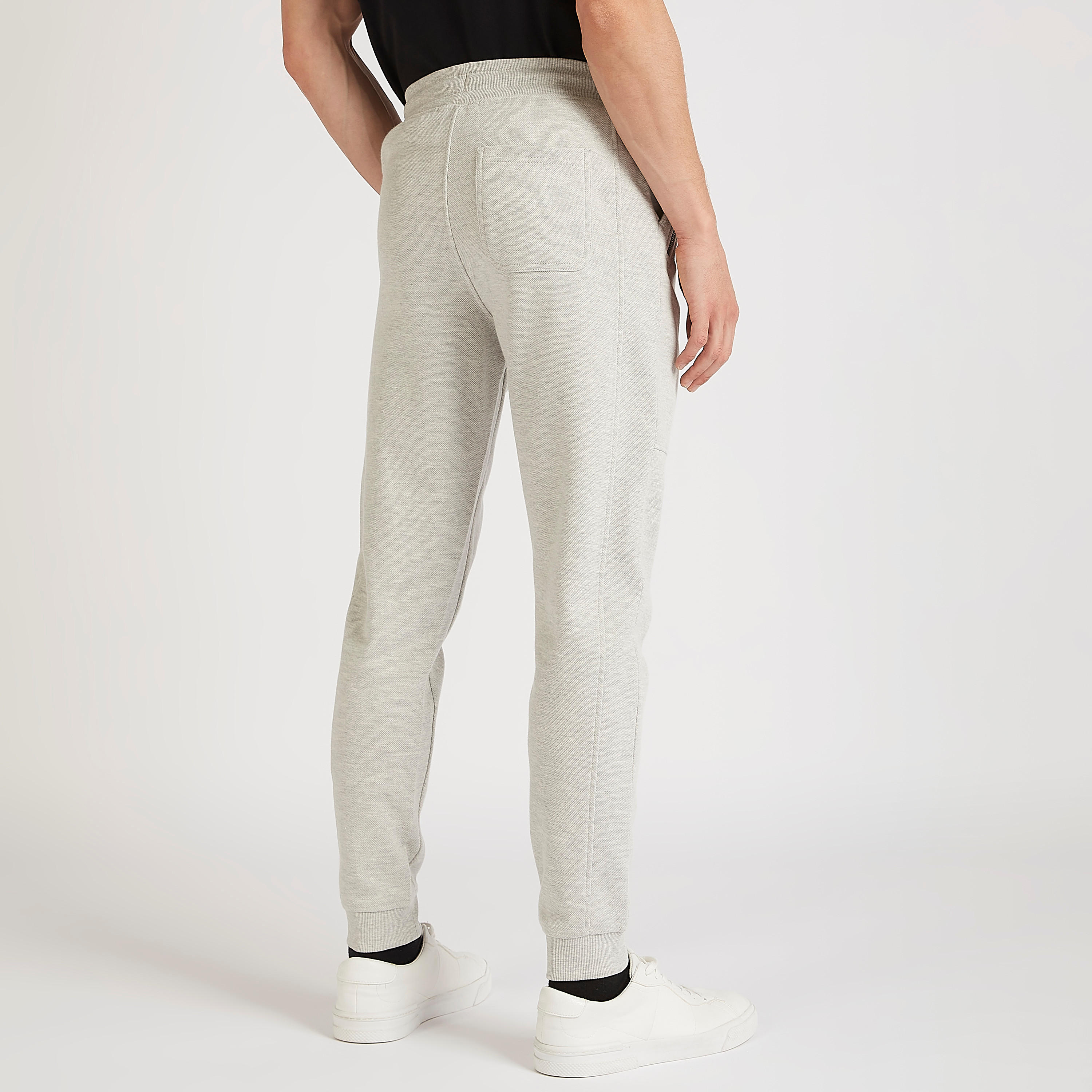 بنطلون رياضي بجيوب بسحّاب ورباط إغلاق من آيكونيك-men-clothing-bottoms-joggers-image-4